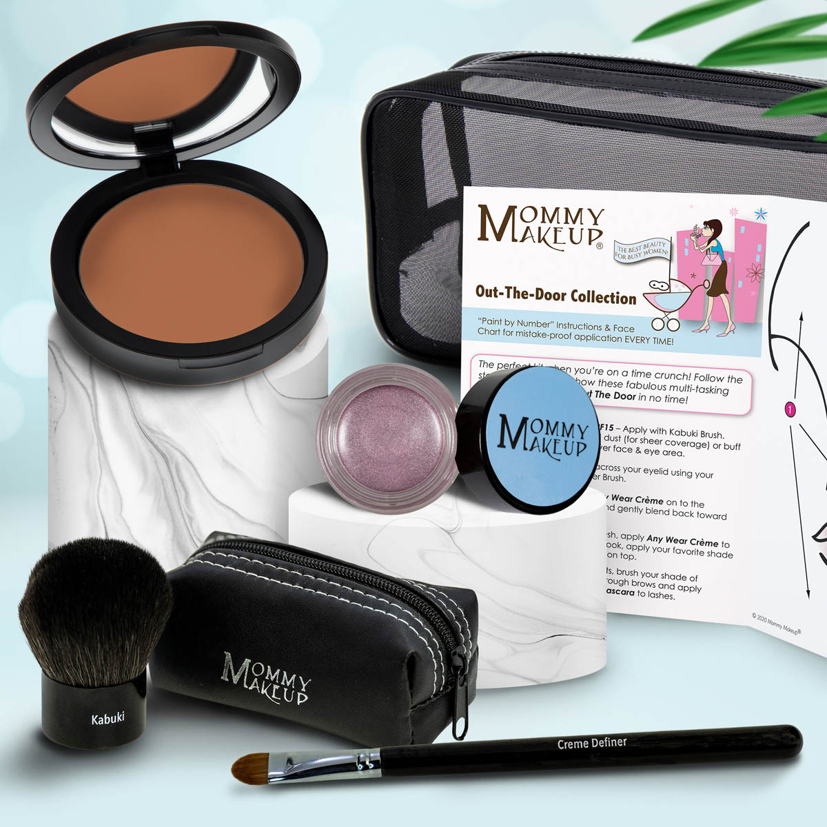 Out The Door Makeup Set | Travel-Friendly, Multi-Tasking, Talc-Free Collection