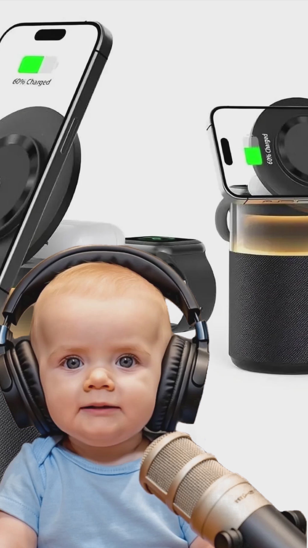 5-in-1 Wireless Charging Station for Ultimate Convenience and Efficiency