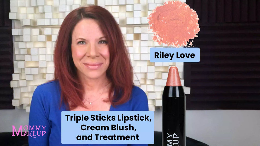 Triple Sticks Lipstick, Cream Blush, and Treatment in Riley Love - RFE Marketing Ventures