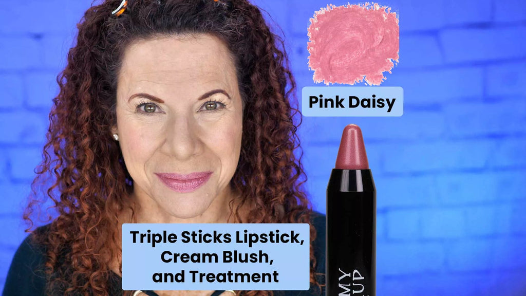 Triple Sticks Lipstick, Cream Blush, and Treatment in Pink Daisy - RFE Marketing Ventures