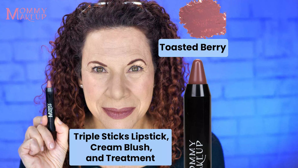 Triple Sticks Lipstick, Cream Blush, and Treatment in Toasted Berry - RFE Marketing Ventures