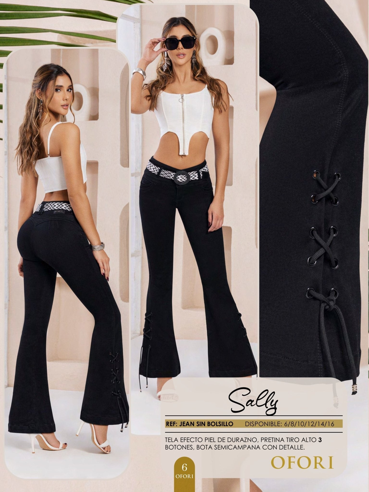 Sally 100% Authentic Colombian Push Up Flare Jeans - RFE Marketing Ventures