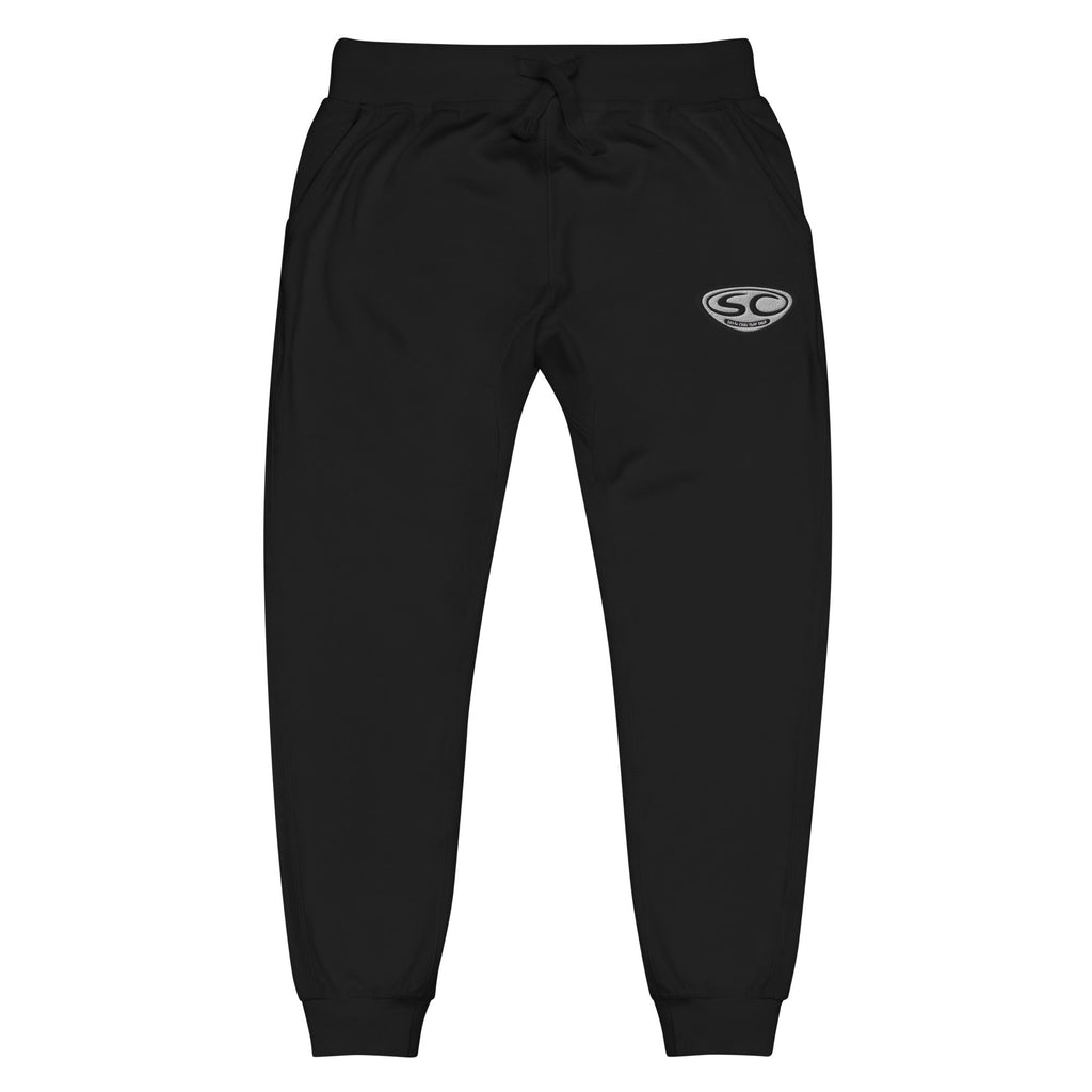 Santa Cruz Sweatpants - SCSS EMB Logo Unisex Fleece Cuffed Sweatpants
