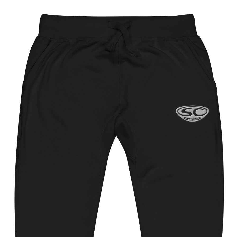 Santa Cruz Sweatpants - SCSS EMB Logo Unisex Fleece Cuffed Sweatpants