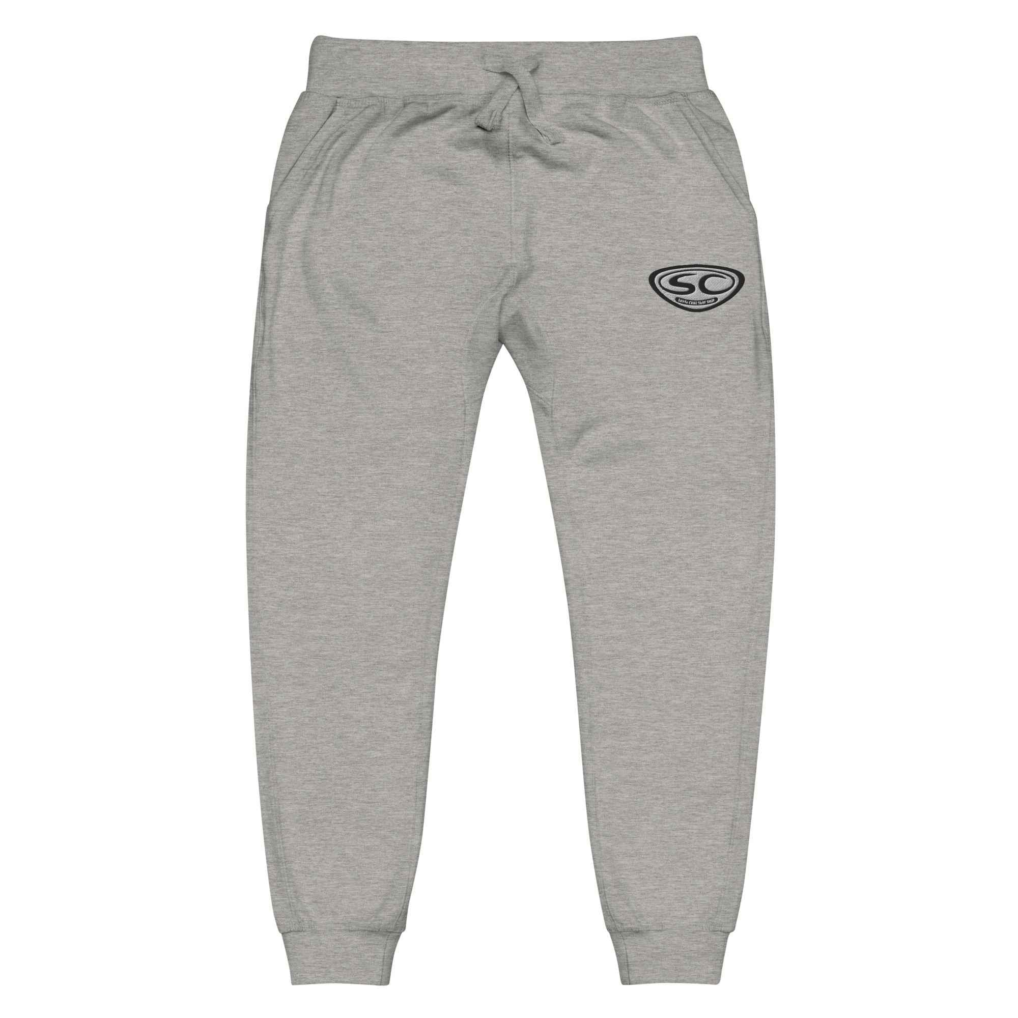 Santa Cruz Sweatpants - SCSS EMB Logo Unisex Fleece Cuffed Sweatpants