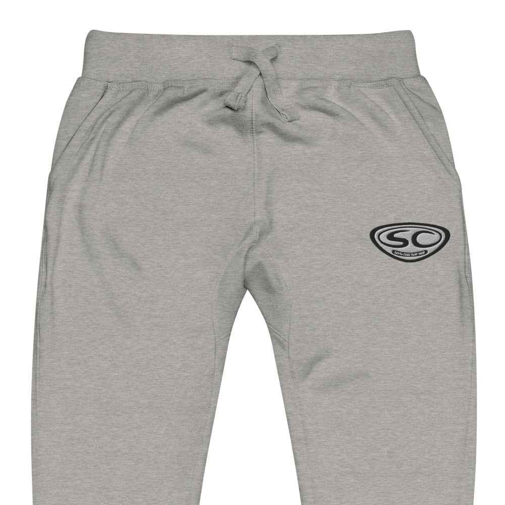 Santa Cruz Sweatpants - SCSS EMB Logo Unisex Fleece Cuffed Sweatpants