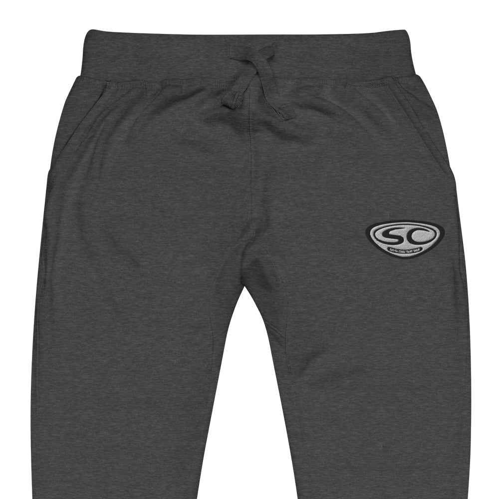 Santa Cruz Sweatpants - SCSS EMB Logo Unisex Fleece Cuffed Sweatpants