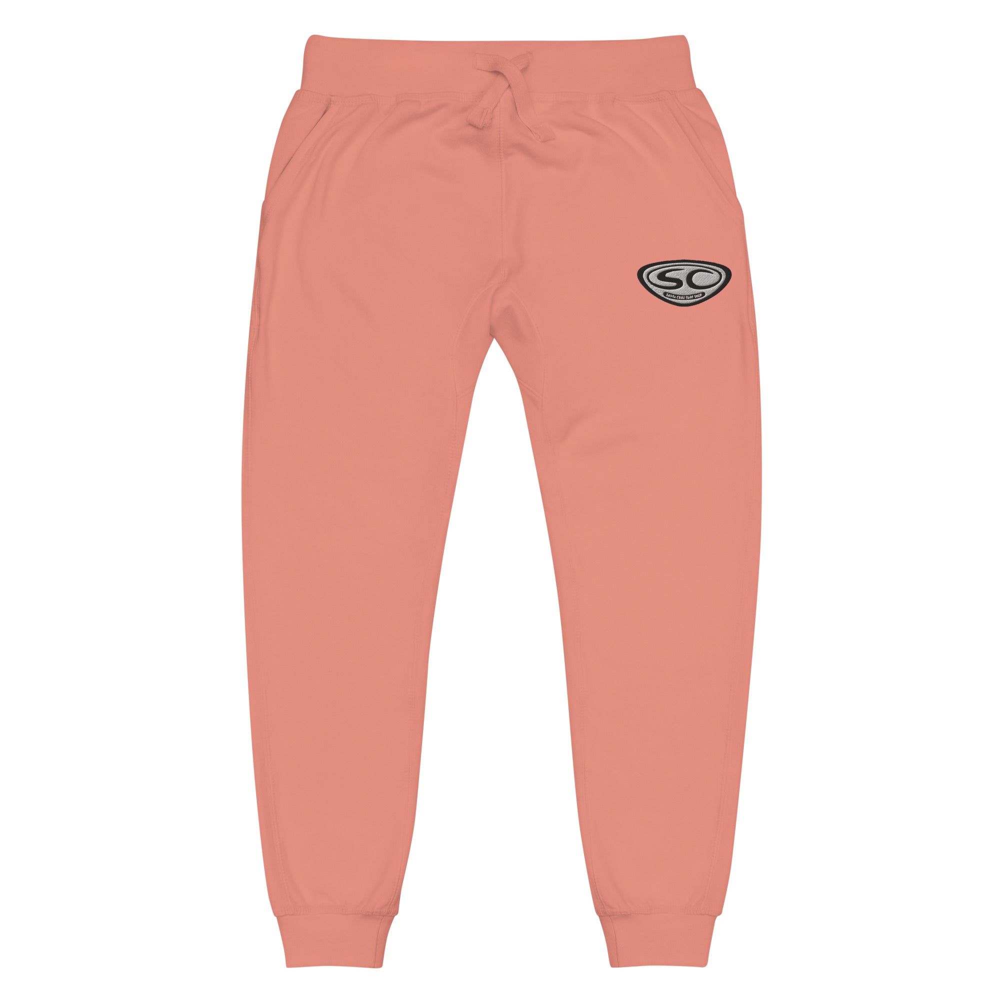 Santa Cruz Sweatpants - SCSS EMB Logo Unisex Fleece Cuffed Sweatpants