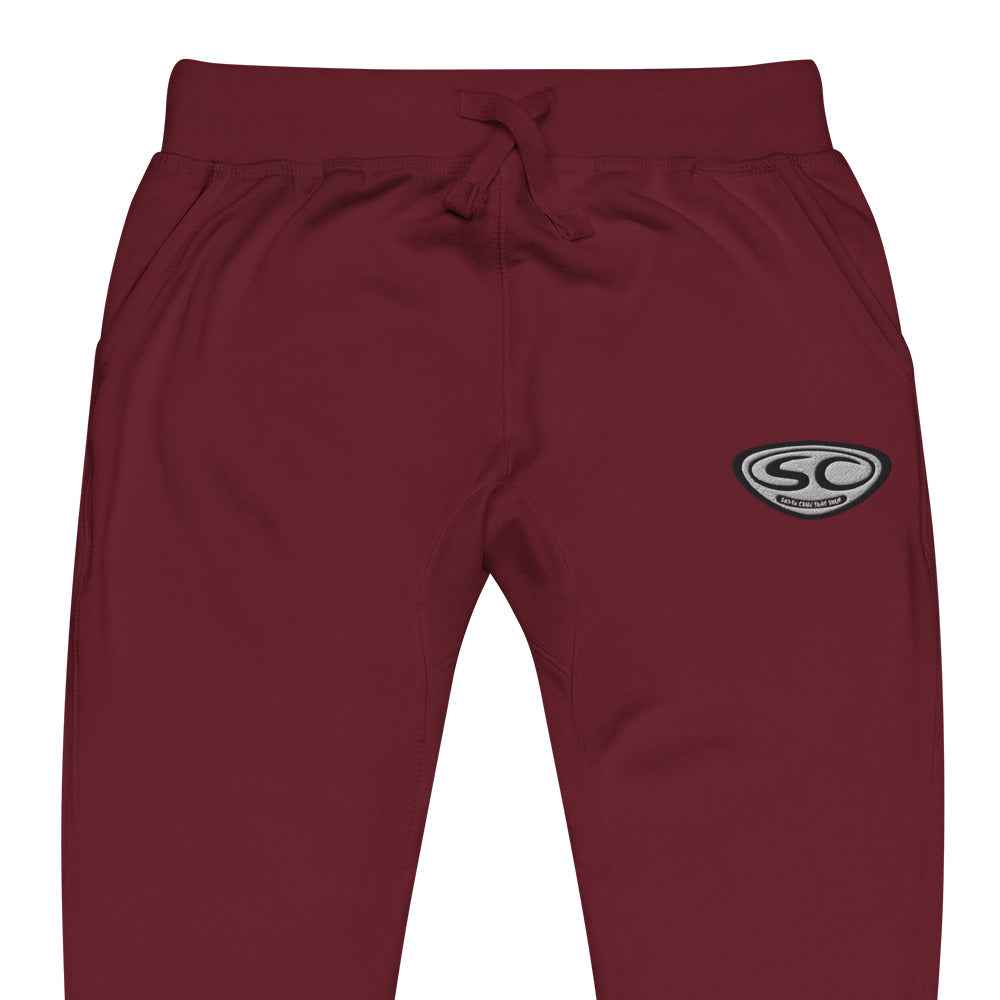 Santa Cruz Sweatpants - SCSS EMB Logo Unisex Fleece Cuffed Sweatpants