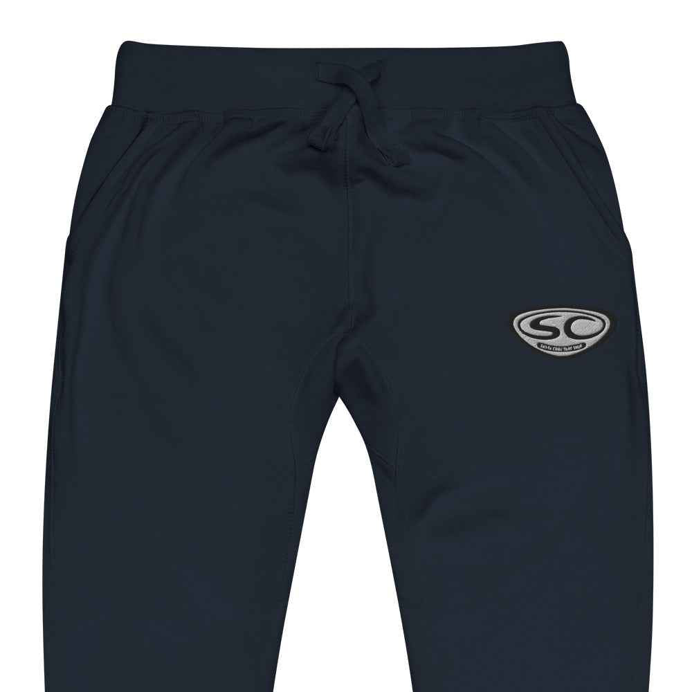 Santa Cruz Sweatpants - SCSS EMB Logo Unisex Fleece Cuffed Sweatpants