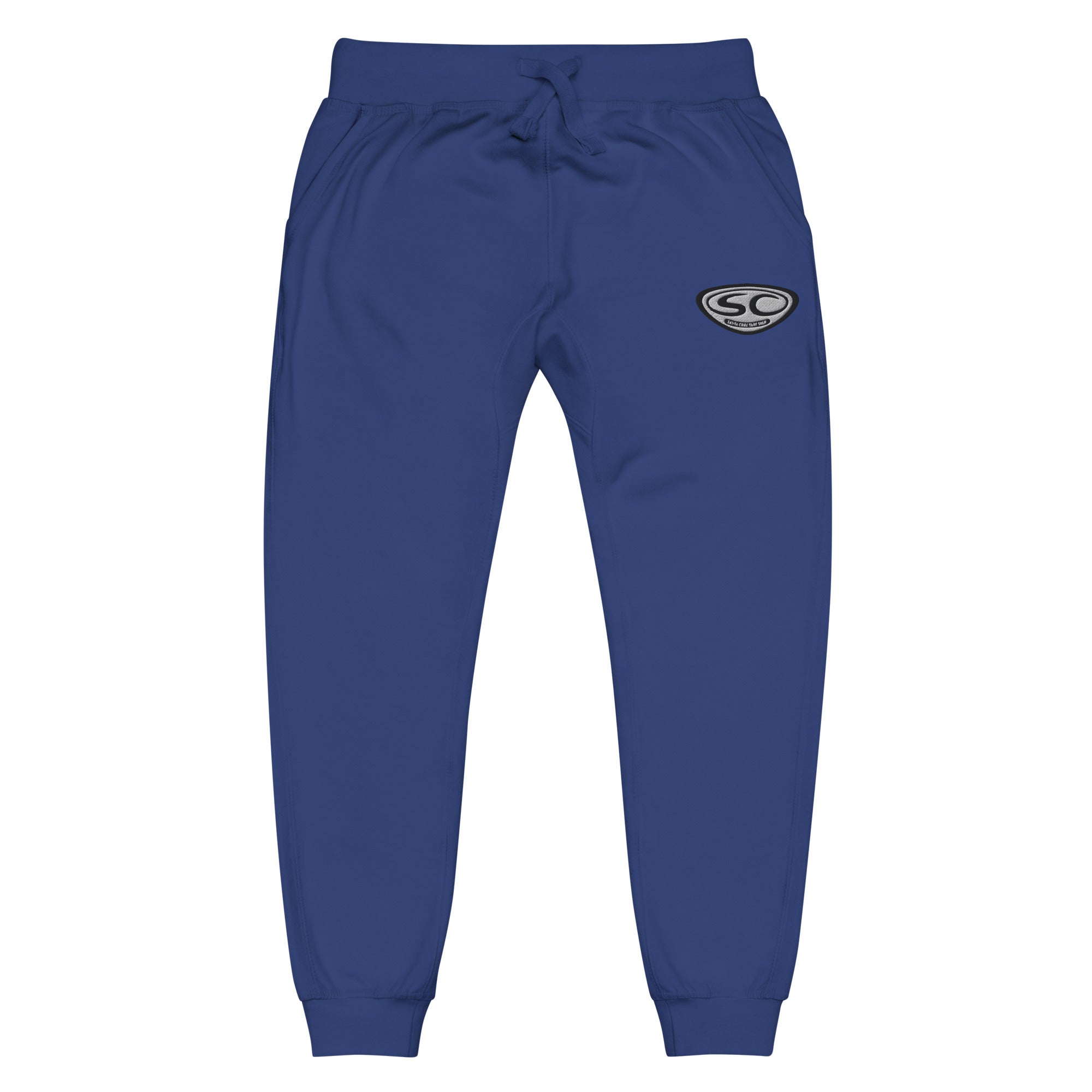 Santa Cruz Sweatpants - SCSS EMB Logo Unisex Fleece Cuffed Sweatpants