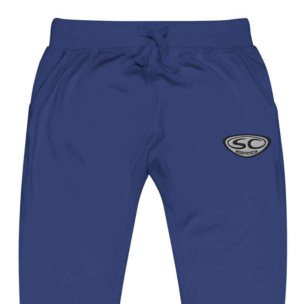 Santa Cruz Sweatpants - SCSS EMB Logo Unisex Fleece Cuffed Sweatpants