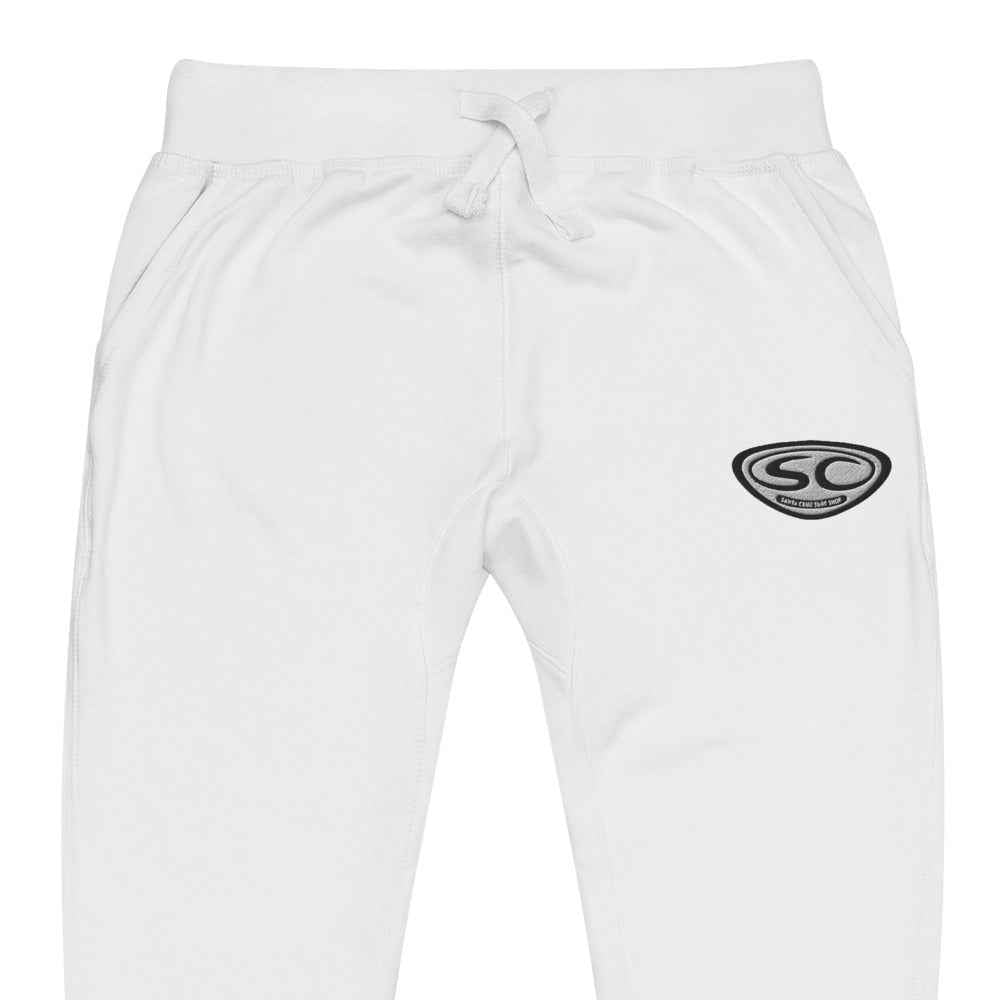 Santa Cruz Sweatpants - SCSS EMB Logo Unisex Fleece Cuffed Sweatpants