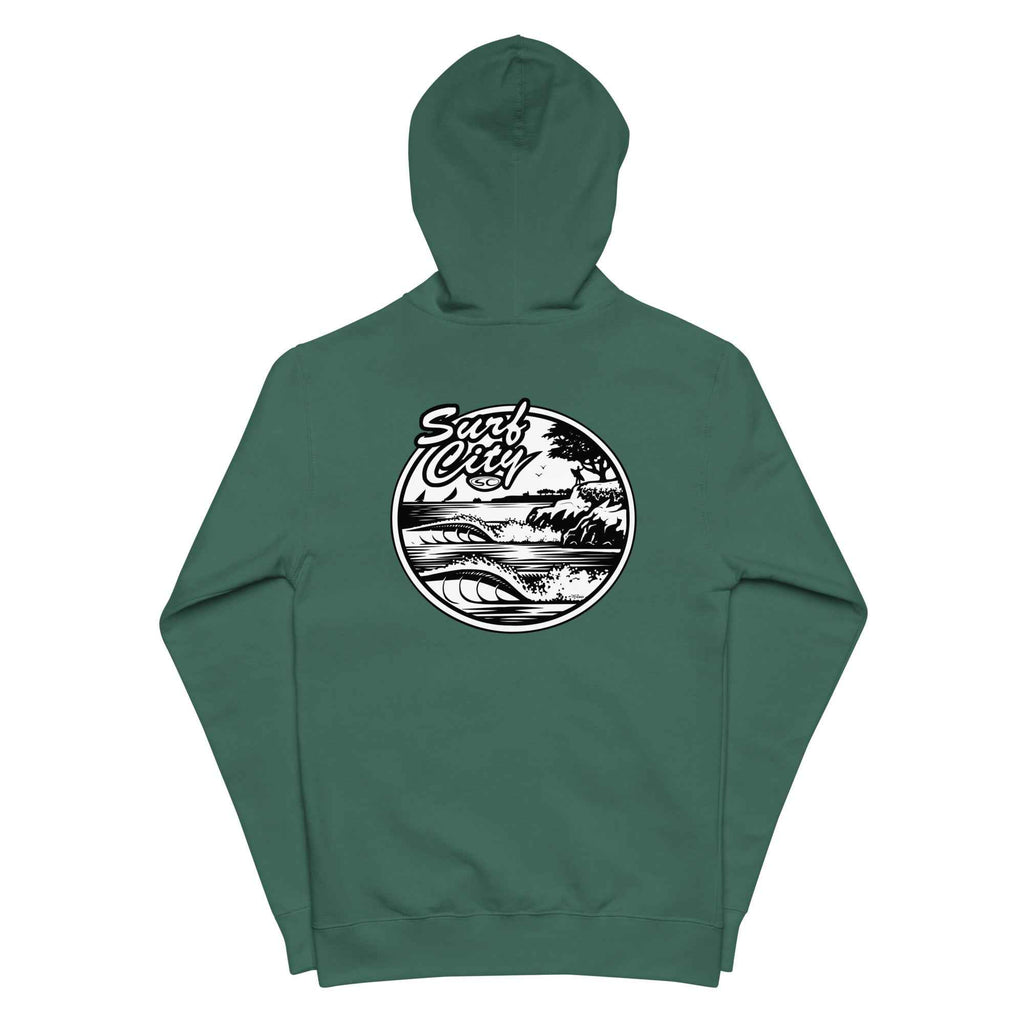 Santa Cruz SS SURF CITY Hoodie - Premium Men's Zip Hoodie from Surf Shop