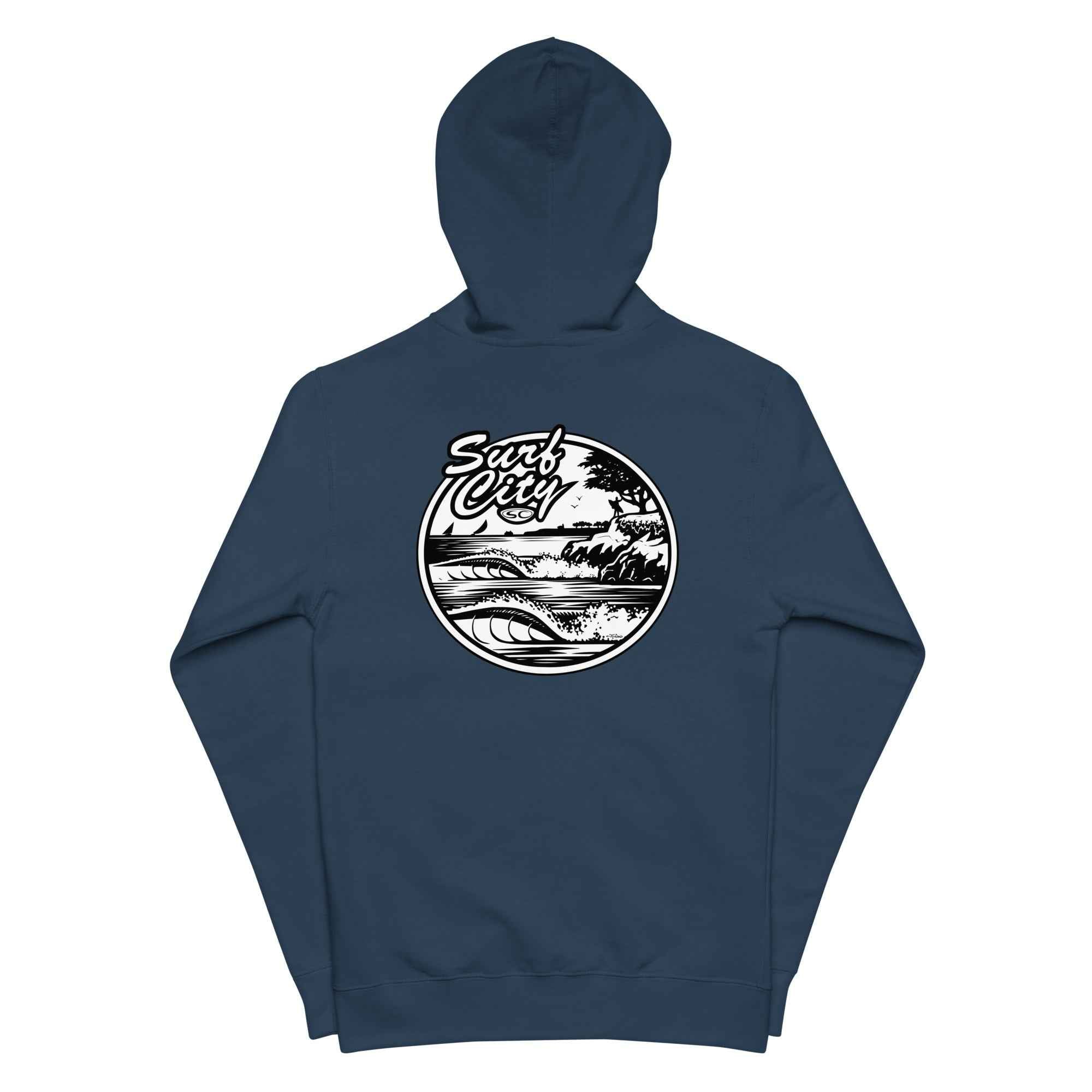 Santa Cruz SS SURF CITY Hoodie - Premium Men's Zip Hoodie from Surf Shop