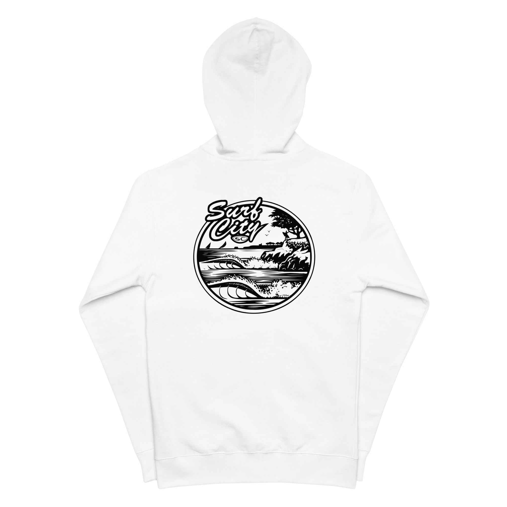 Santa Cruz SS SURF CITY Hoodie - Premium Men's Zip Hoodie from Surf Shop