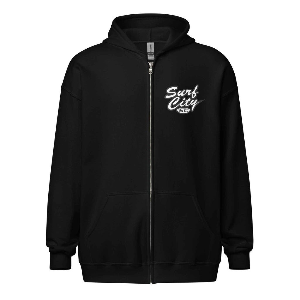 Santa Cruz Surf Hoodie - SC Surf City Men's Zip Hoodie for Ultimate Comfort and Style