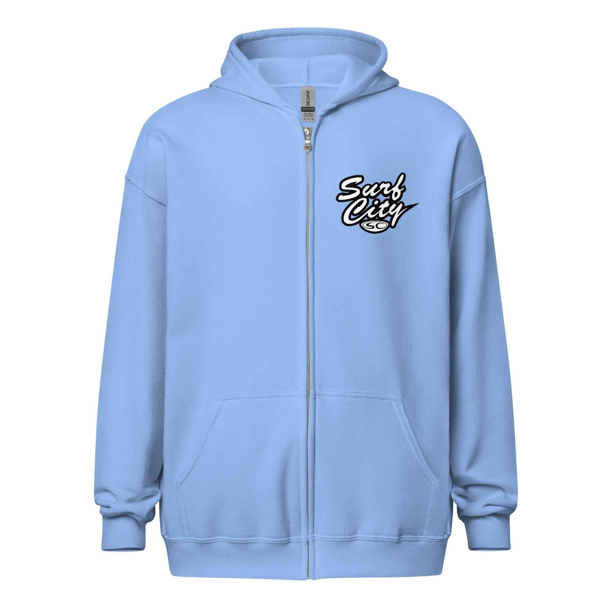 Santa Cruz Surf Hoodie - SC Surf City Men's Zip Hoodie for Ultimate Comfort and Style