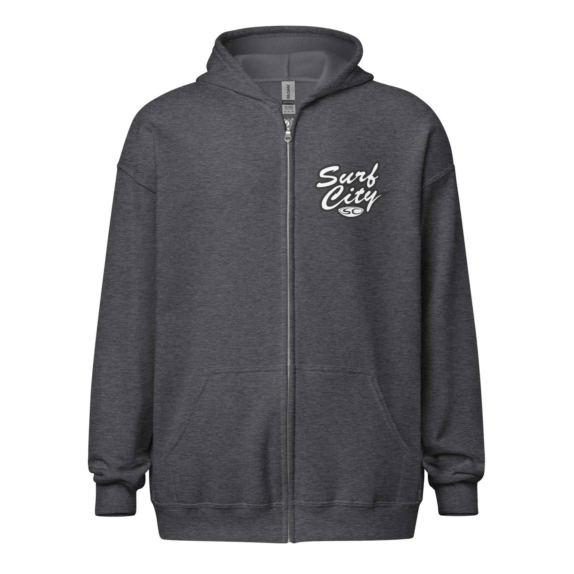 Santa Cruz Surf Hoodie - SC Surf City Men's Zip Hoodie for Ultimate Comfort and Style