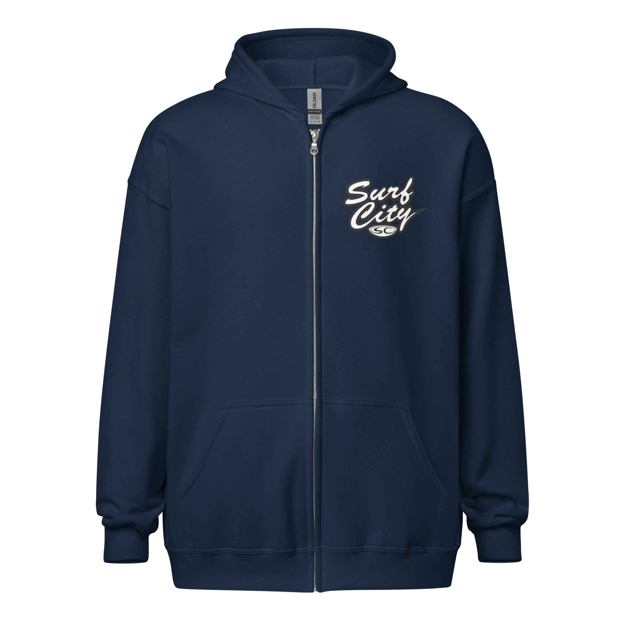 Santa Cruz Surf Hoodie - SC Surf City Men's Zip Hoodie for Ultimate Comfort and Style