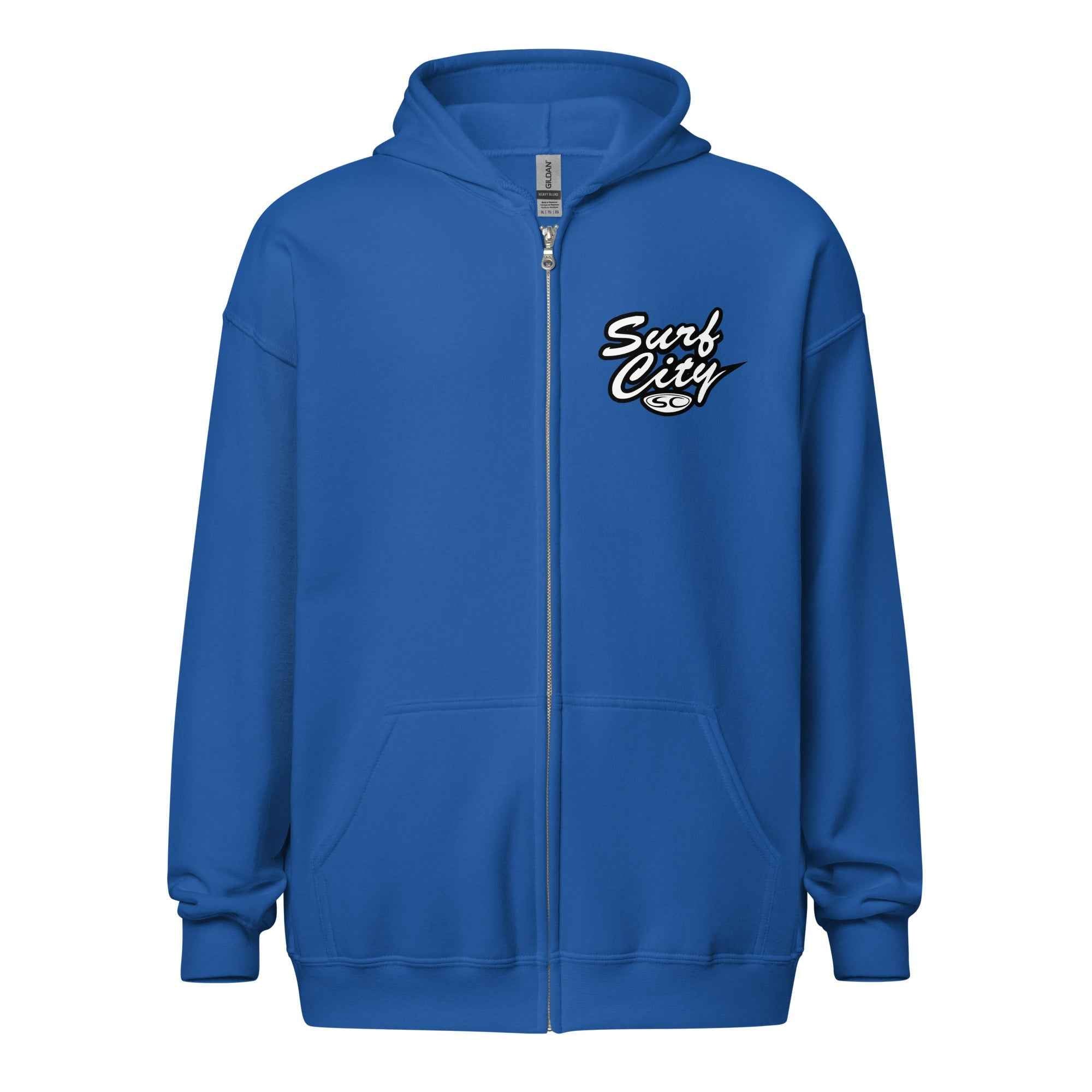 Santa Cruz Surf Hoodie - SC Surf City Men's Zip Hoodie for Ultimate Comfort and Style