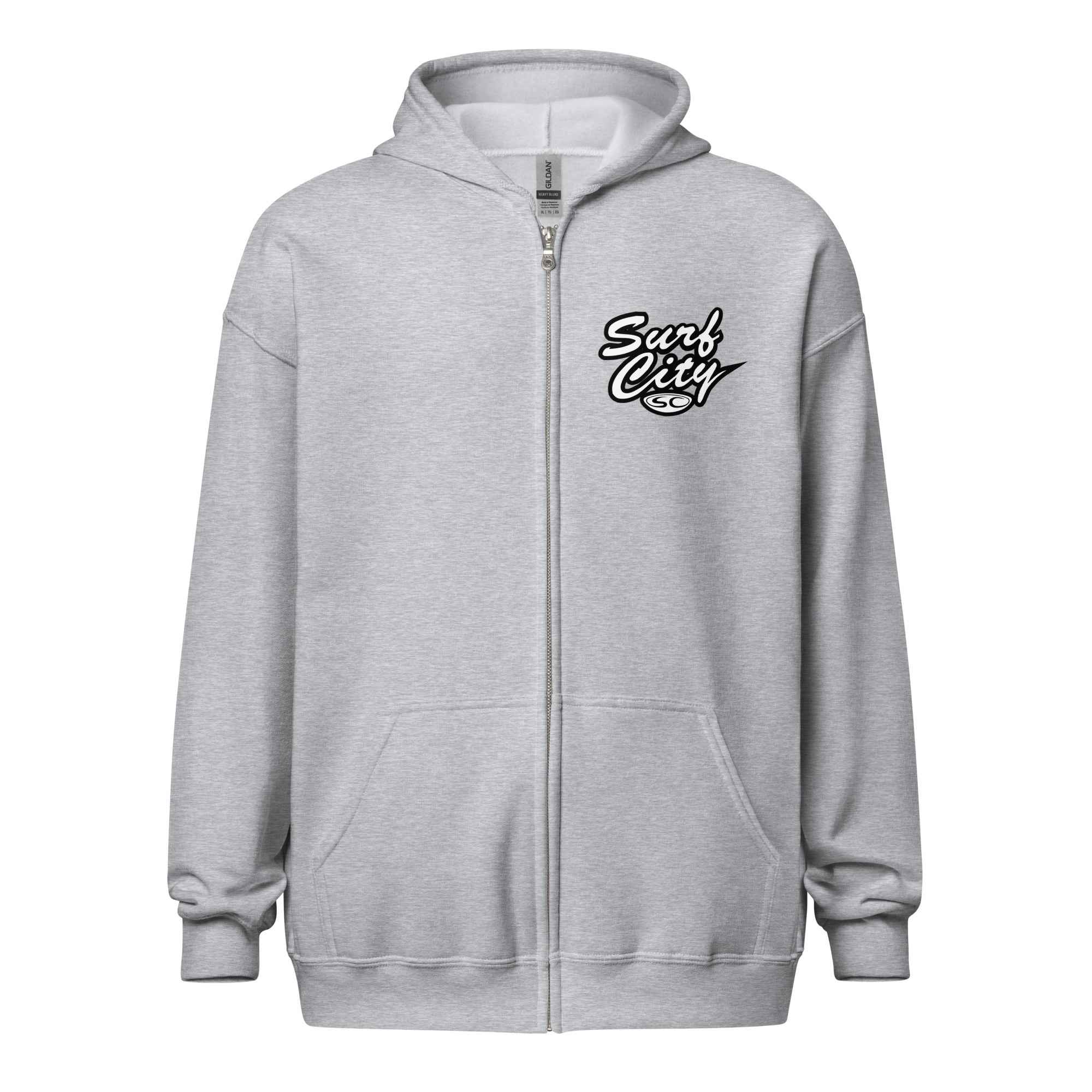 Santa Cruz Surf Hoodie - SC Surf City Men's Zip Hoodie for Ultimate Comfort and Style