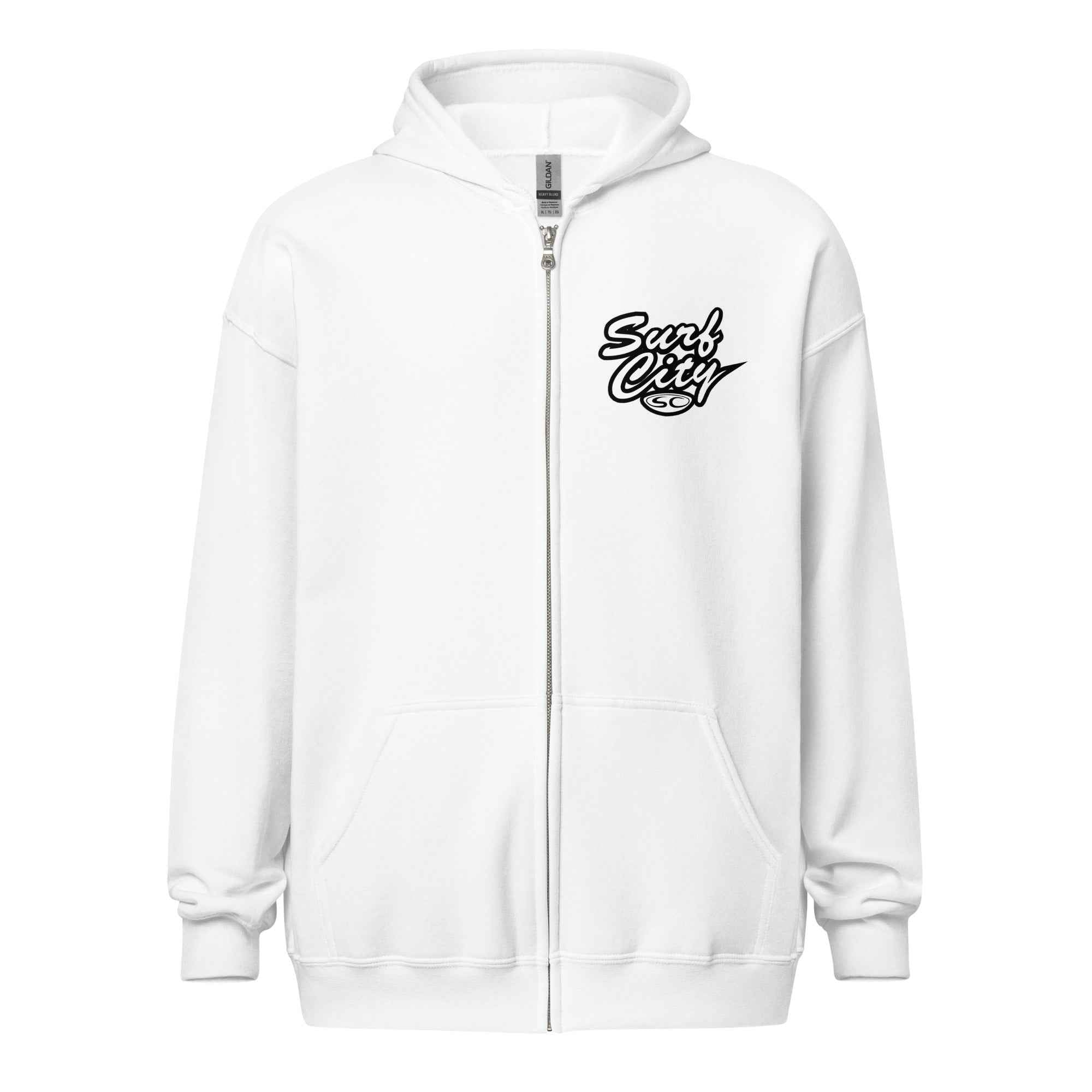 Santa Cruz Surf Hoodie - SC Surf City Men's Zip Hoodie for Ultimate Comfort and Style