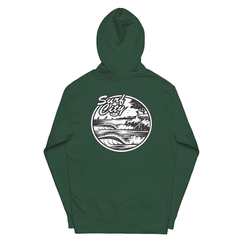 Santa Cruz Surf City Hoodie - Premium Men's Hoodie from Santa Cruz Surf Shop