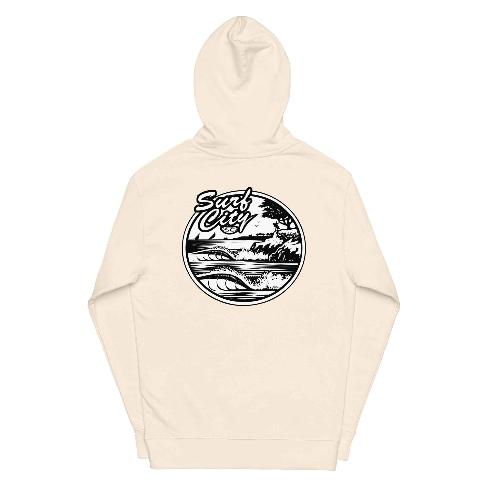 Santa Cruz Surf City Hoodie - Premium Men's Hoodie from Santa Cruz Surf Shop