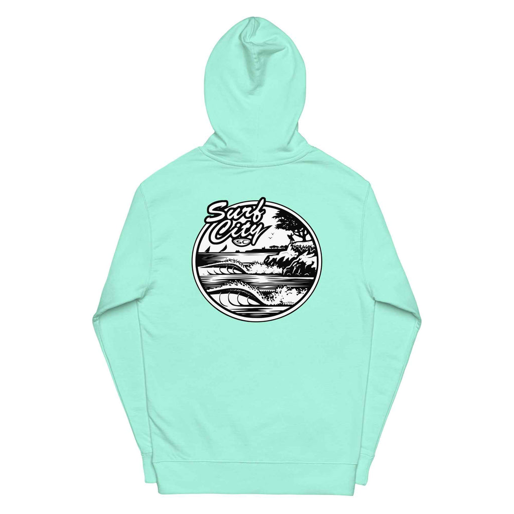 Santa Cruz Surf City Hoodie - Premium Men's Hoodie from Santa Cruz Surf Shop