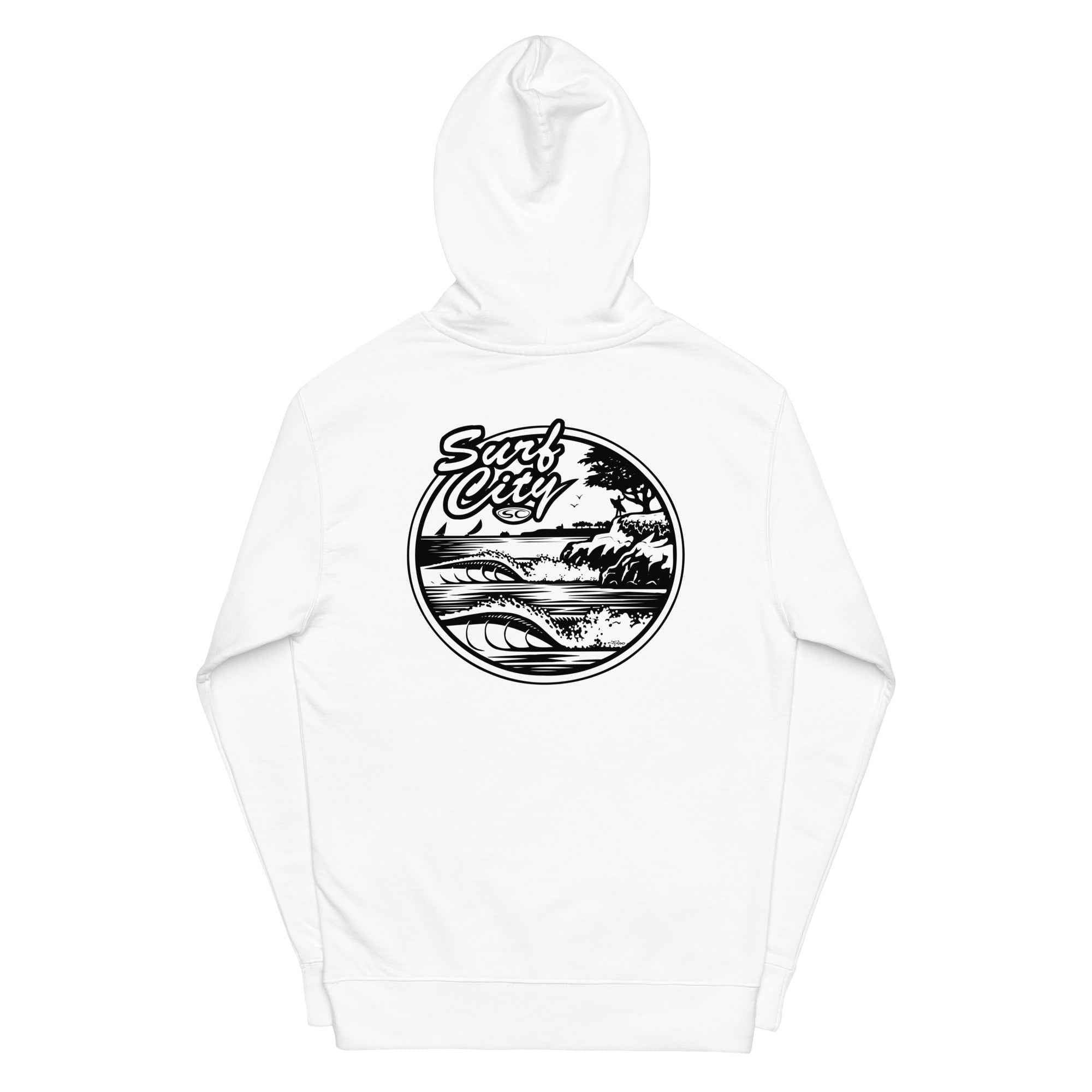 Santa Cruz Surf City Hoodie - Premium Men's Hoodie from Santa Cruz Surf Shop