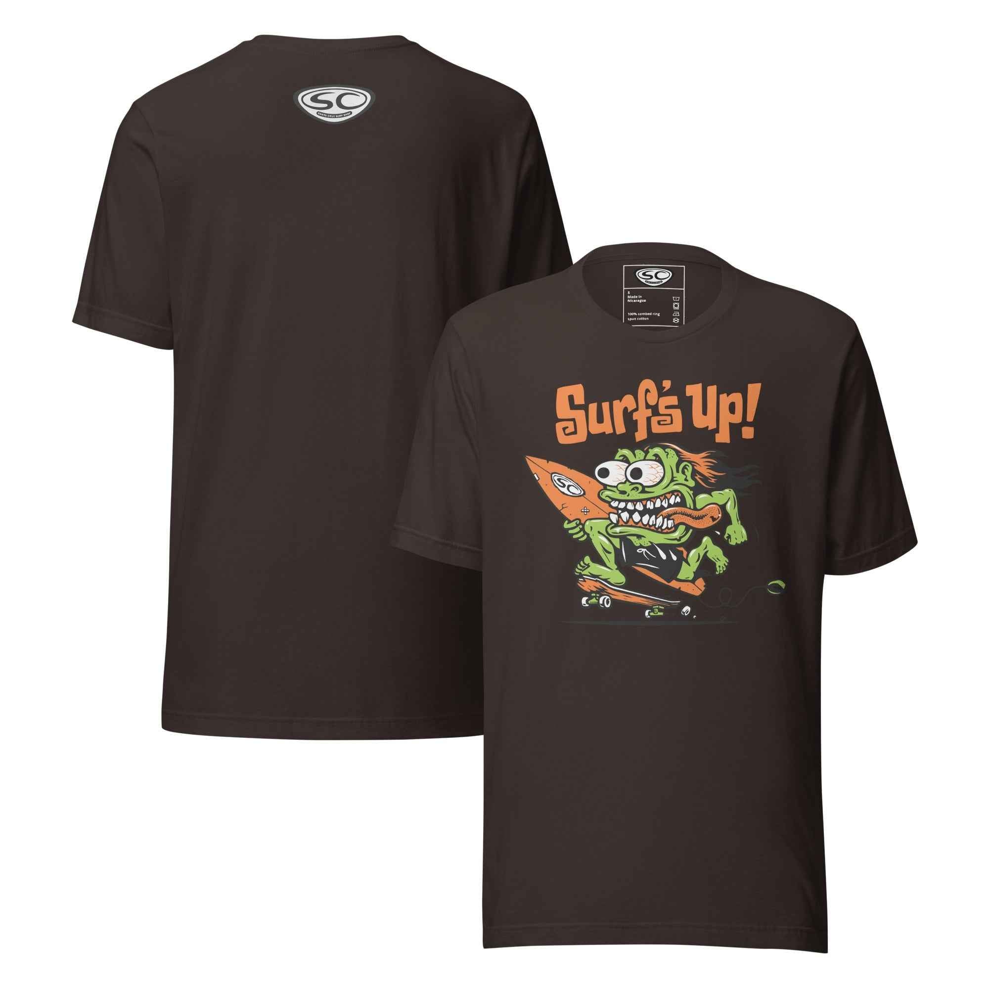 Santa Cruz Surf Shop Surf's Up Monster T-shirt - Ultimate Santa Cruz Surf T-shirt for Style and Comfort
