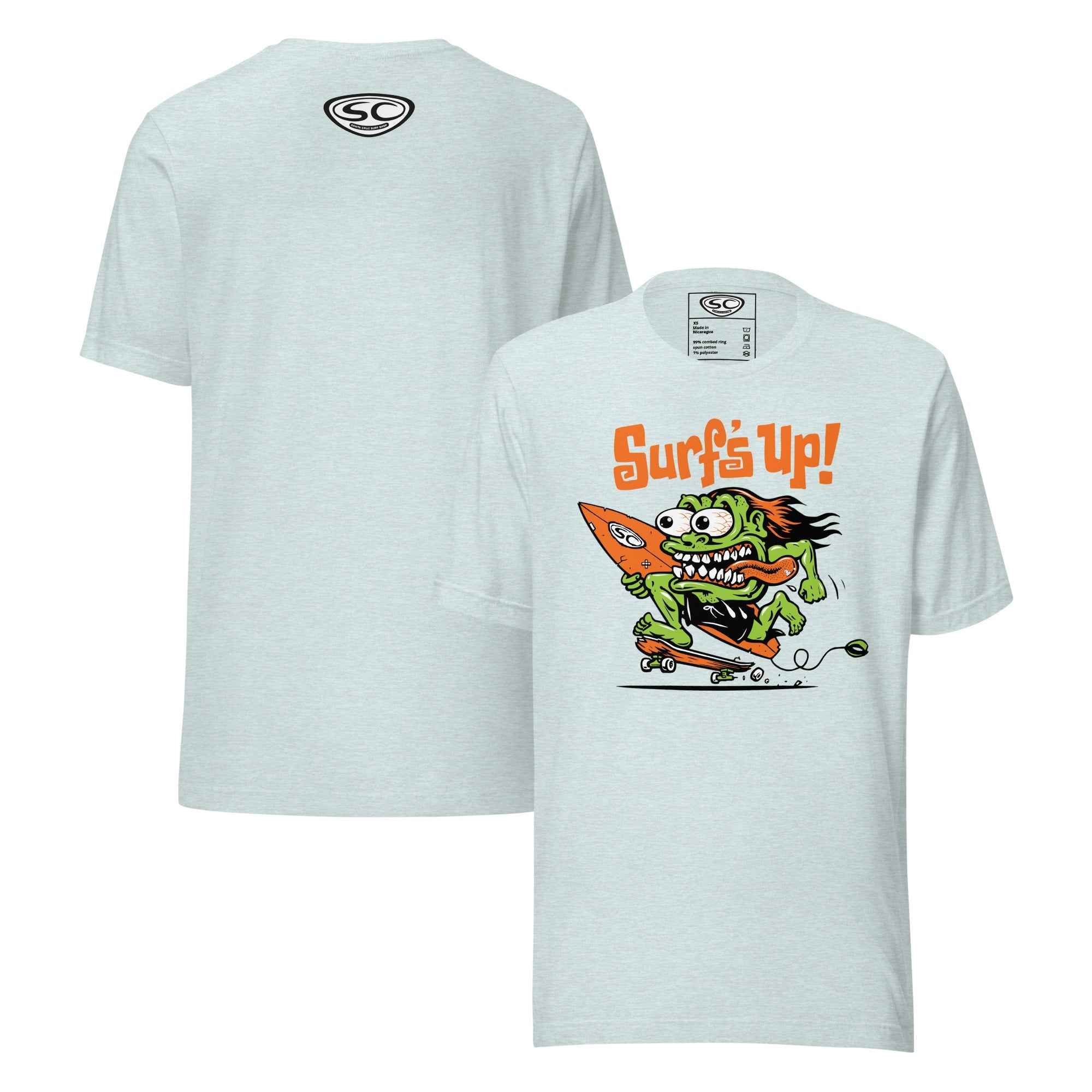 Santa Cruz Surf Shop Surf's Up Monster T-shirt - Ultimate Santa Cruz Surf T-shirt for Style and Comfort