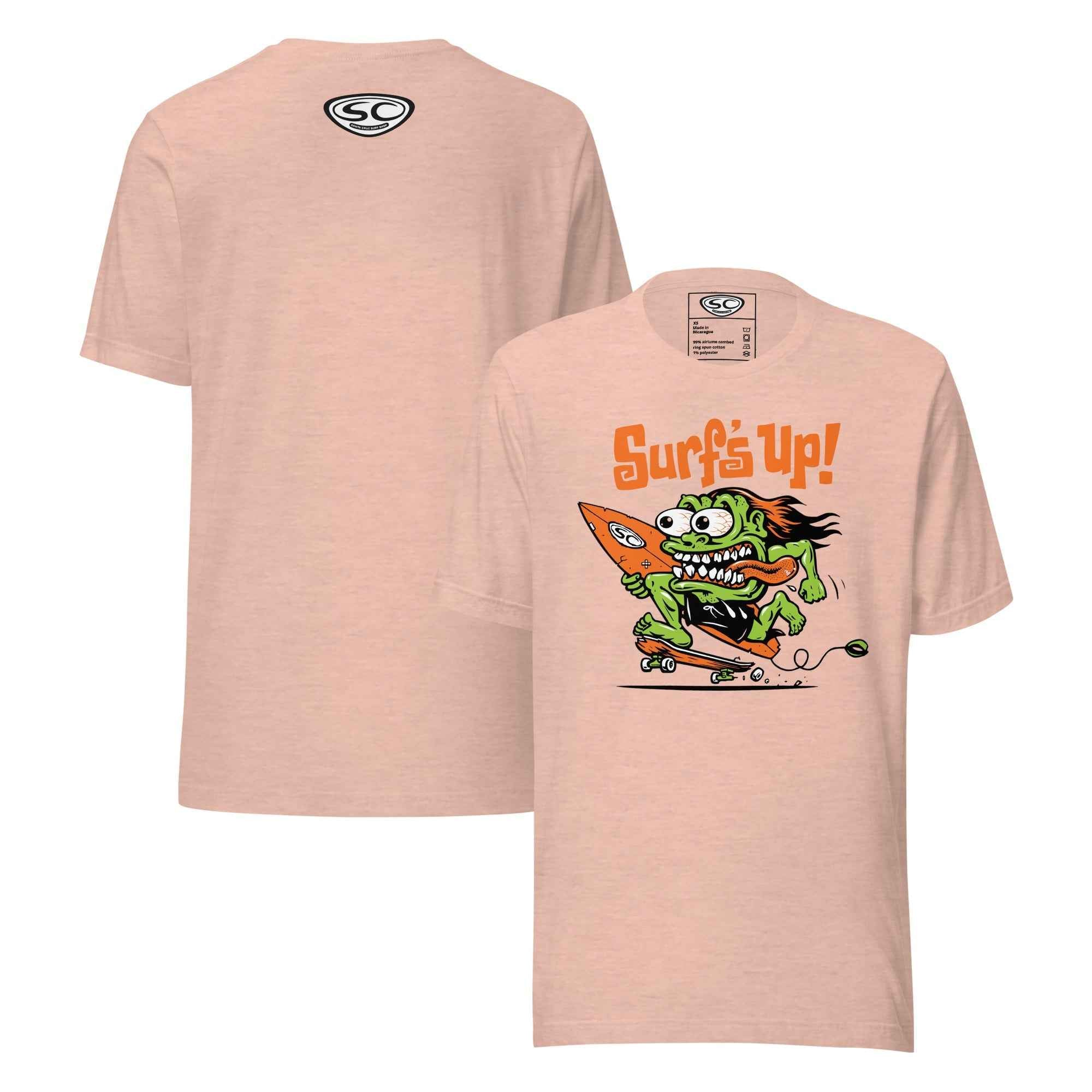 Santa Cruz Surf Shop Surf's Up Monster T-shirt - Ultimate Santa Cruz Surf T-shirt for Style and Comfort