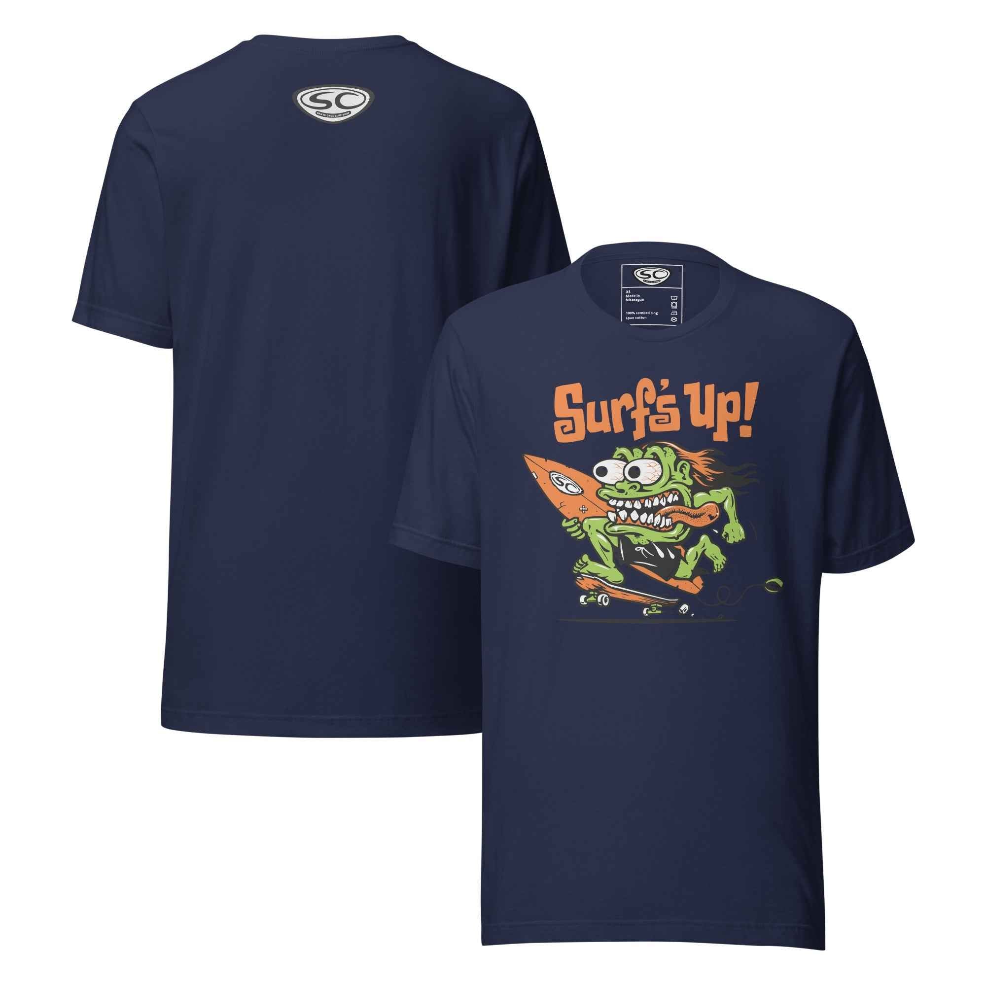 Santa Cruz Surf Shop Surf's Up Monster T-shirt - Ultimate Santa Cruz Surf T-shirt for Style and Comfort