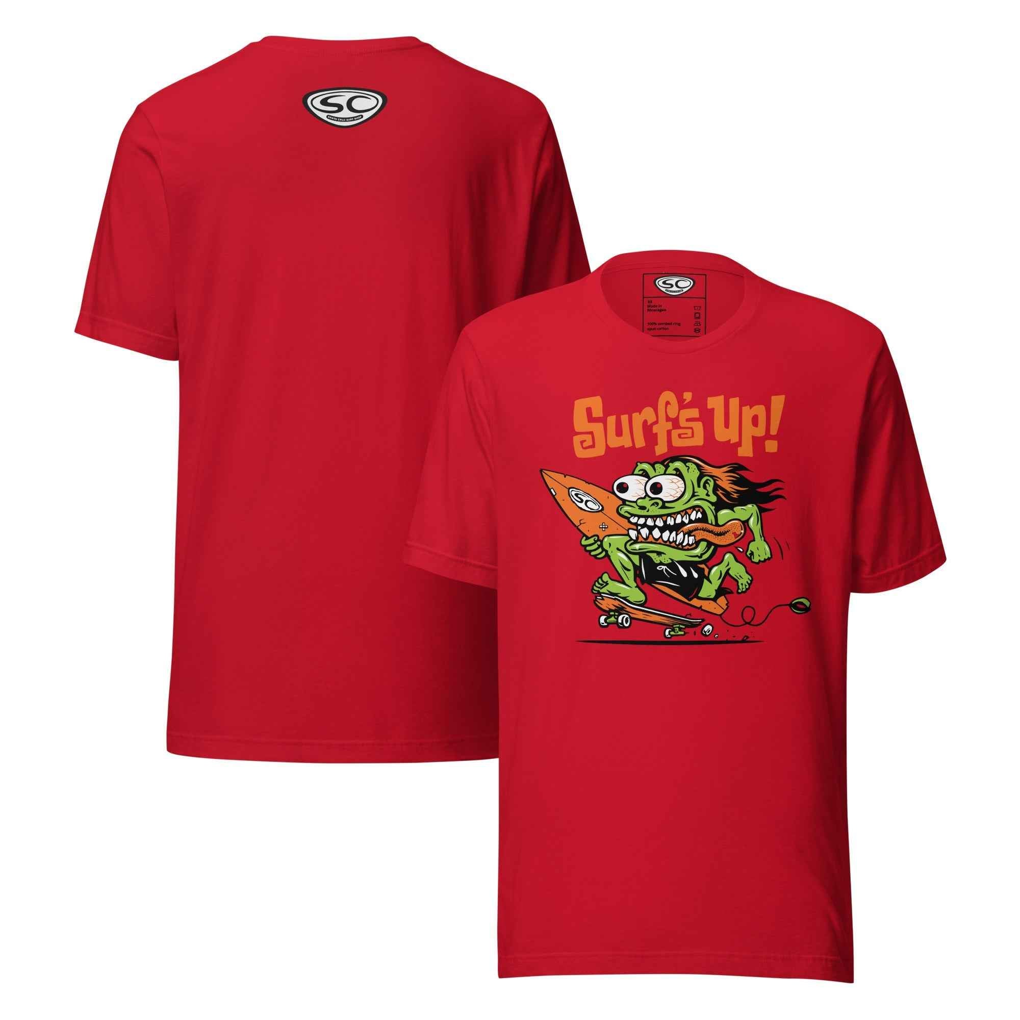 Santa Cruz Surf Shop Surf's Up Monster T-shirt - Ultimate Santa Cruz Surf T-shirt for Style and Comfort