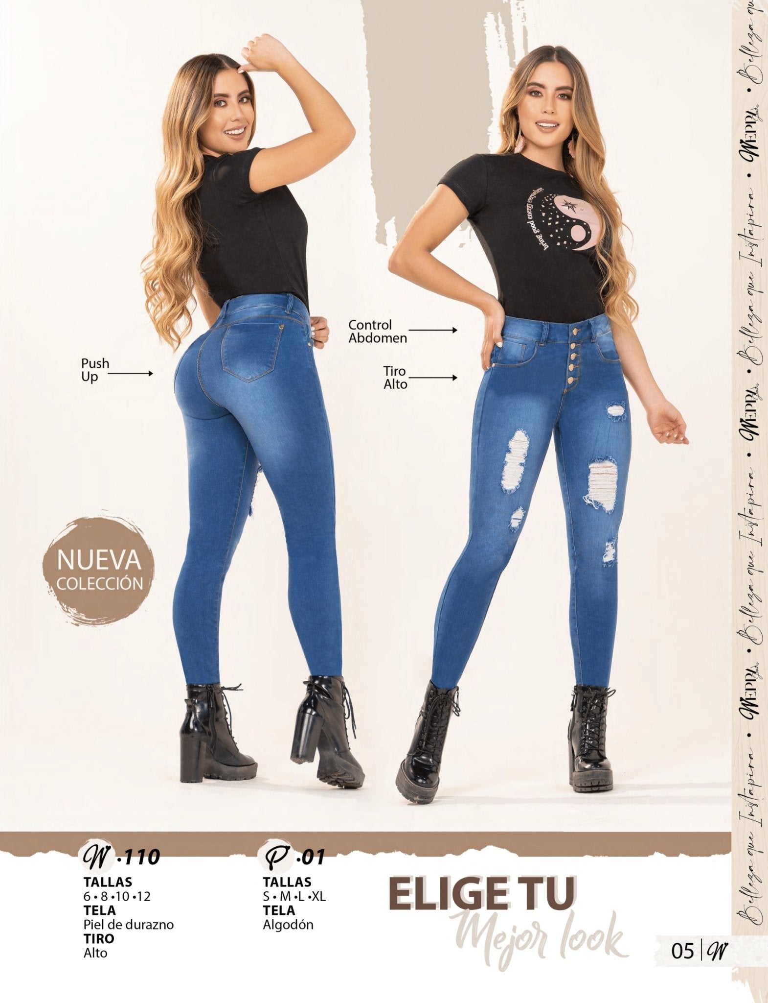 W-110 100%  Authentic Colombian Push Up Jeans - RFE Marketing Ventures