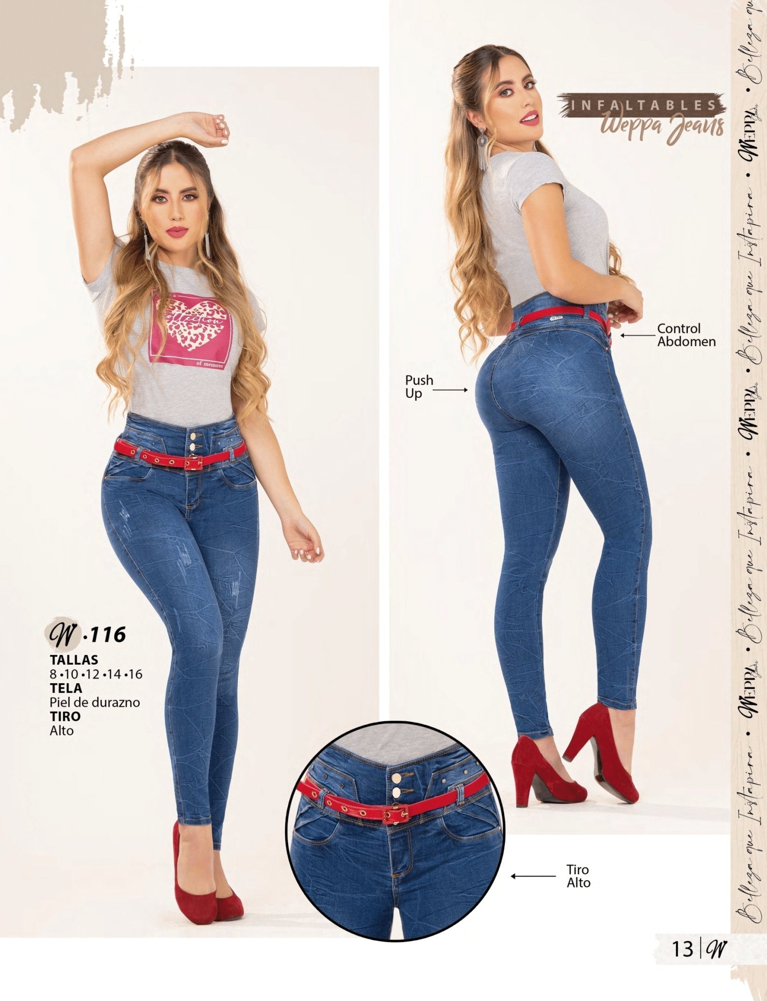 W-116 100%  Authentic Colombian Push Up Jeans - RFE Marketing Ventures