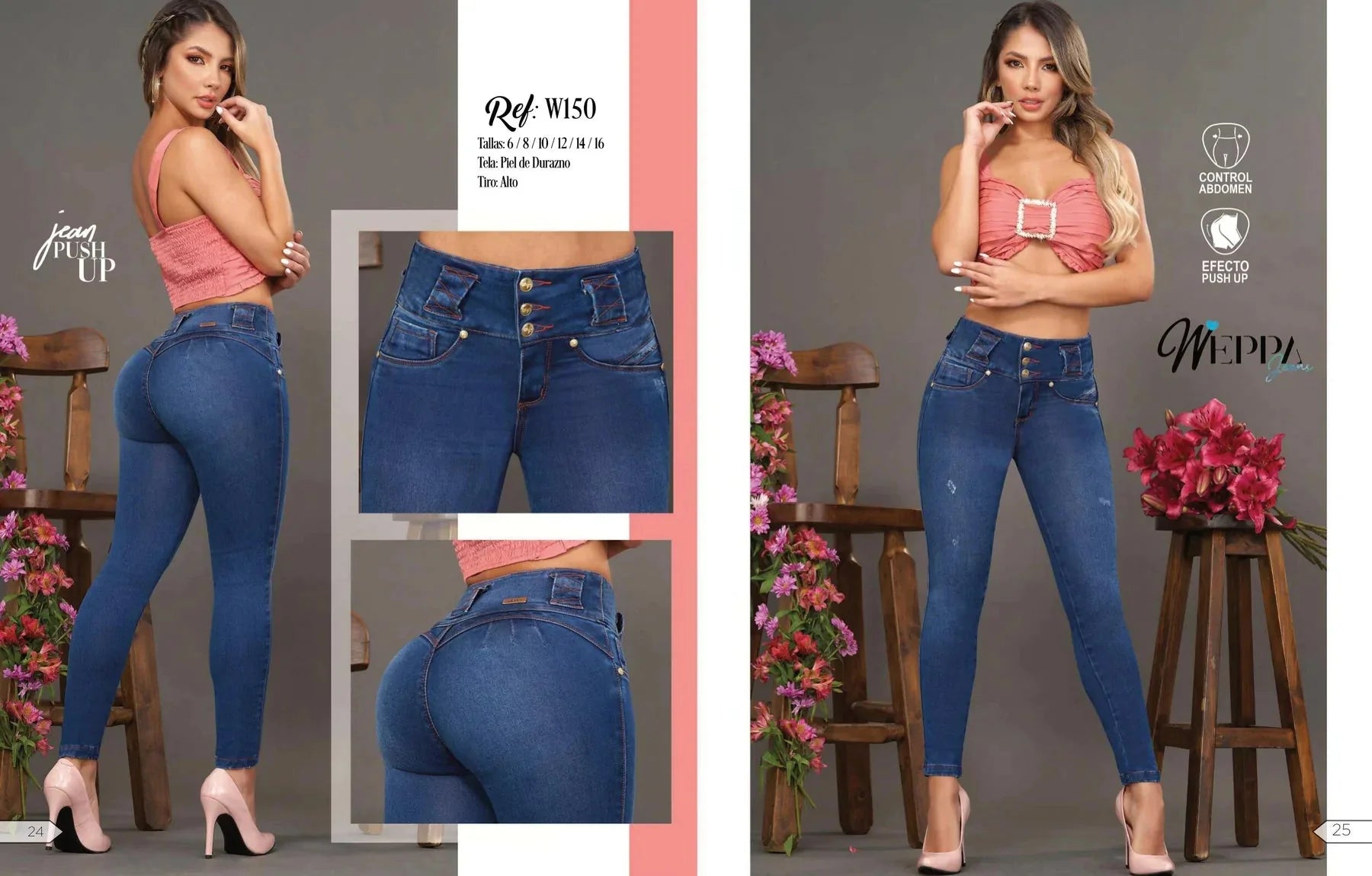 W-150 100%  Authentic Colombian Push Up Jeans - RFE Marketing Ventures