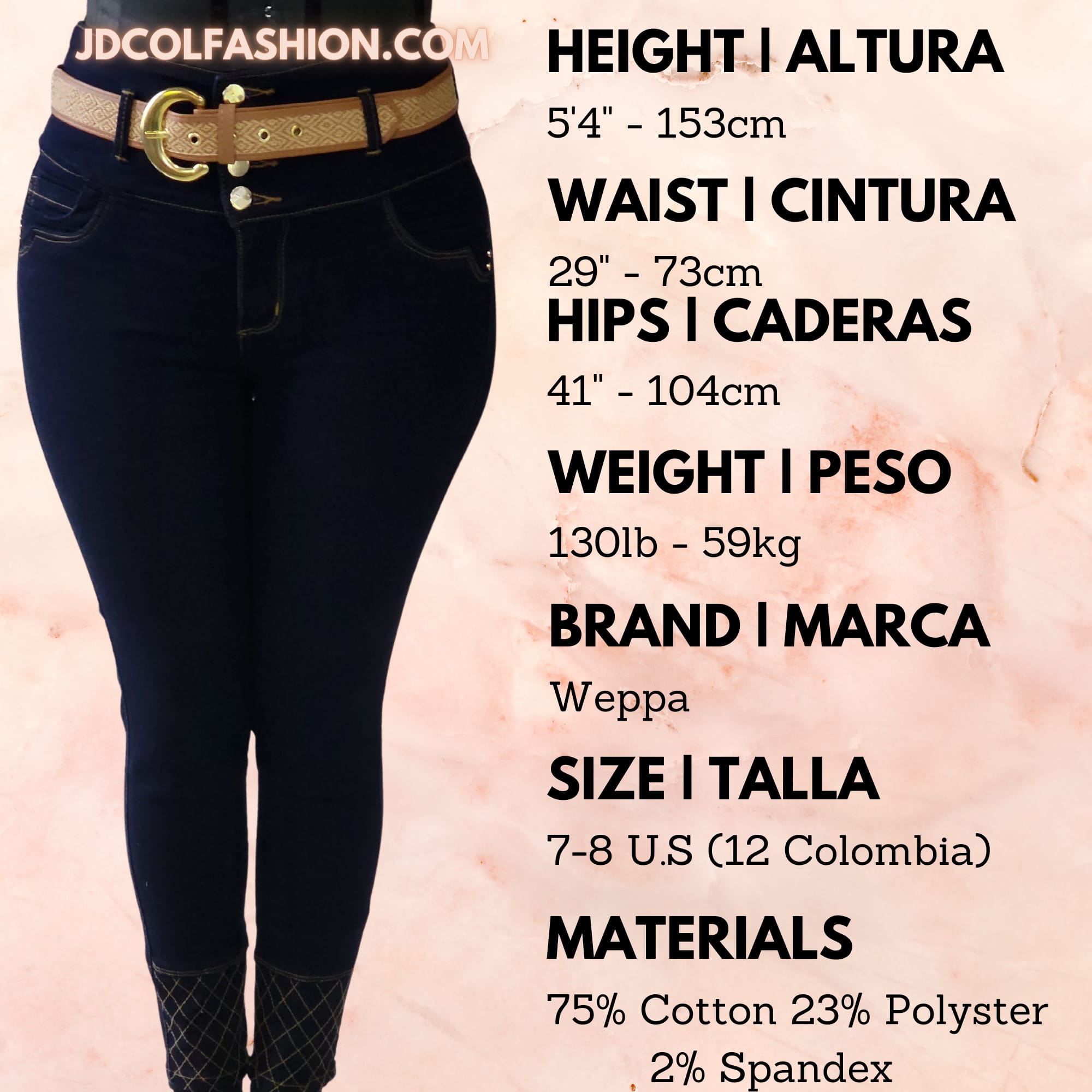 W-91 100% Authentic Colombian Push Up Jeans - RFE Marketing Ventures