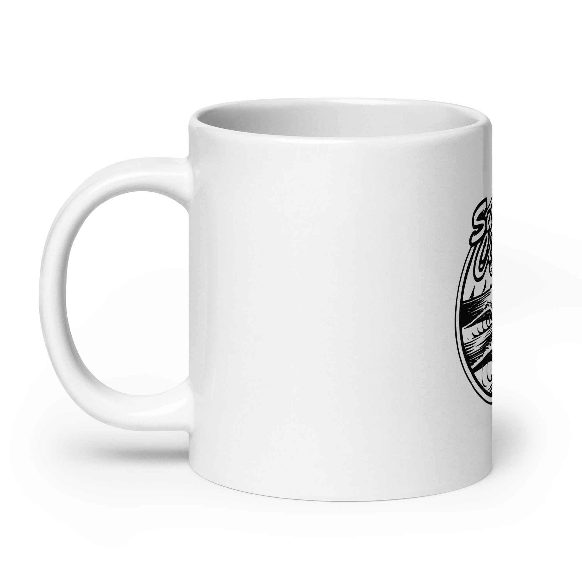 Santa Cruz Surf City Coffee Mug Featuring Jimbo Phillips Art