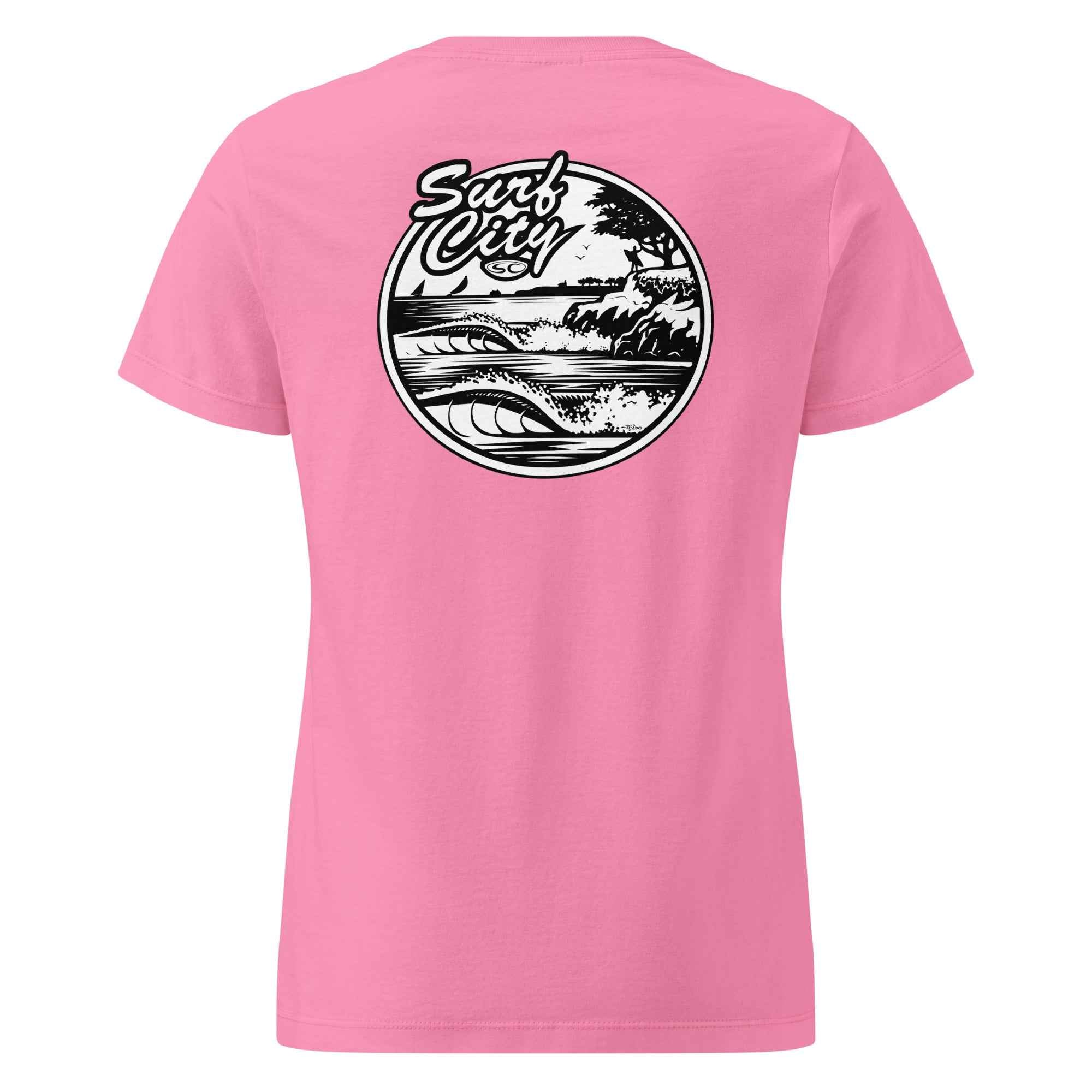 SC Surf City Womens T-Shirt - Softstyle Basic Tee for Ultimate Comfort and Style
