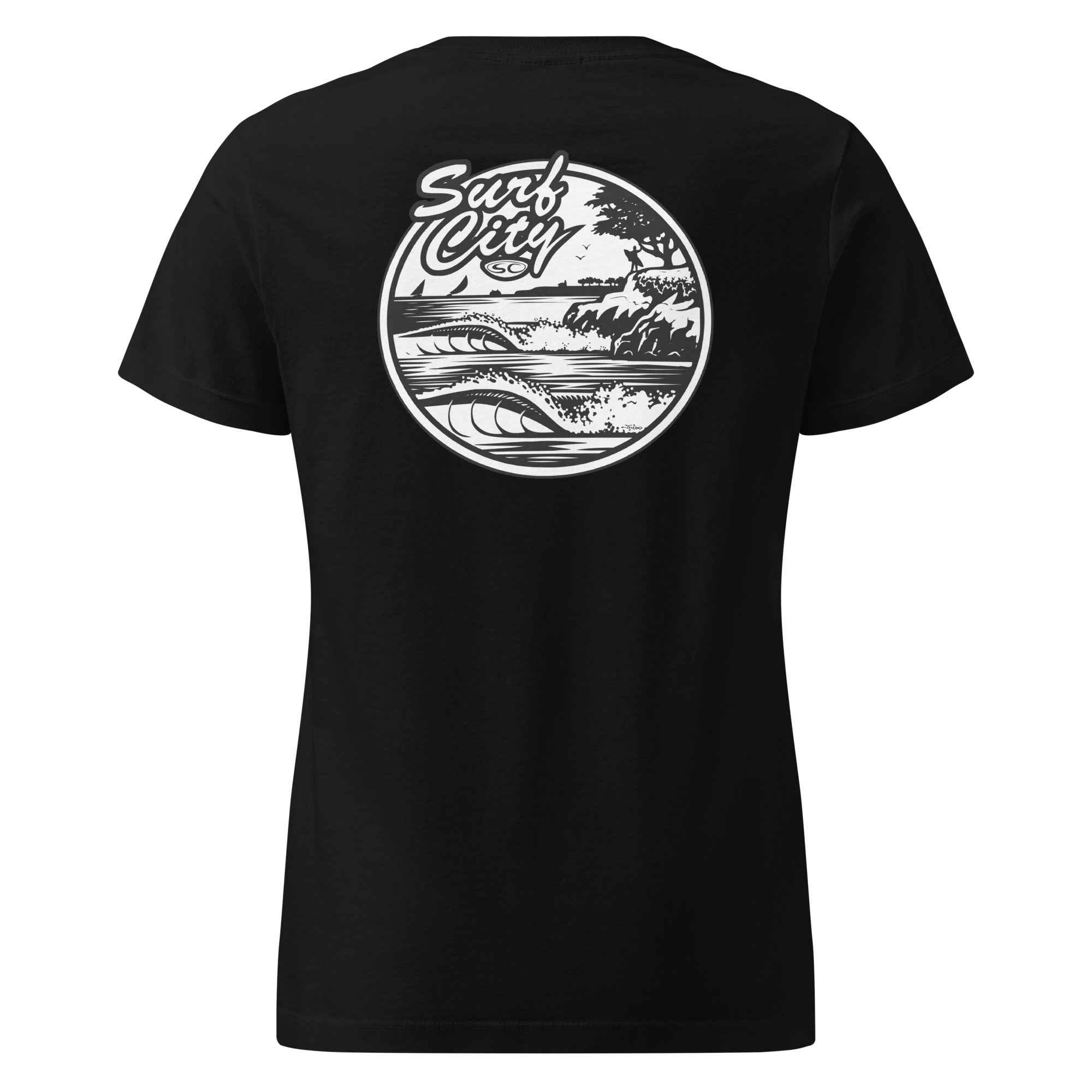 SC Surf City Womens T-Shirt - Softstyle Basic Tee for Ultimate Comfort and Style