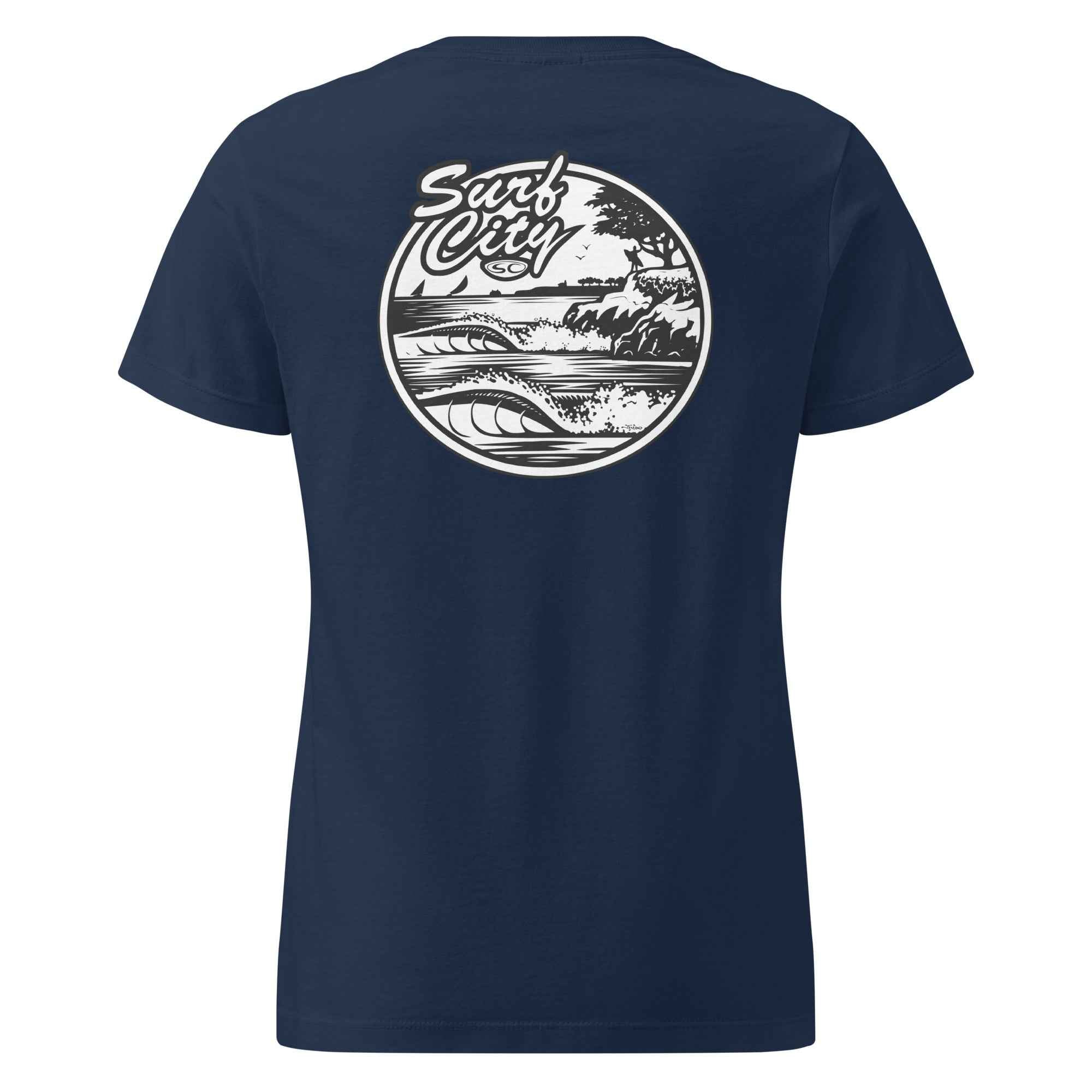 SC Surf City Womens T-Shirt - Softstyle Basic Tee for Ultimate Comfort and Style
