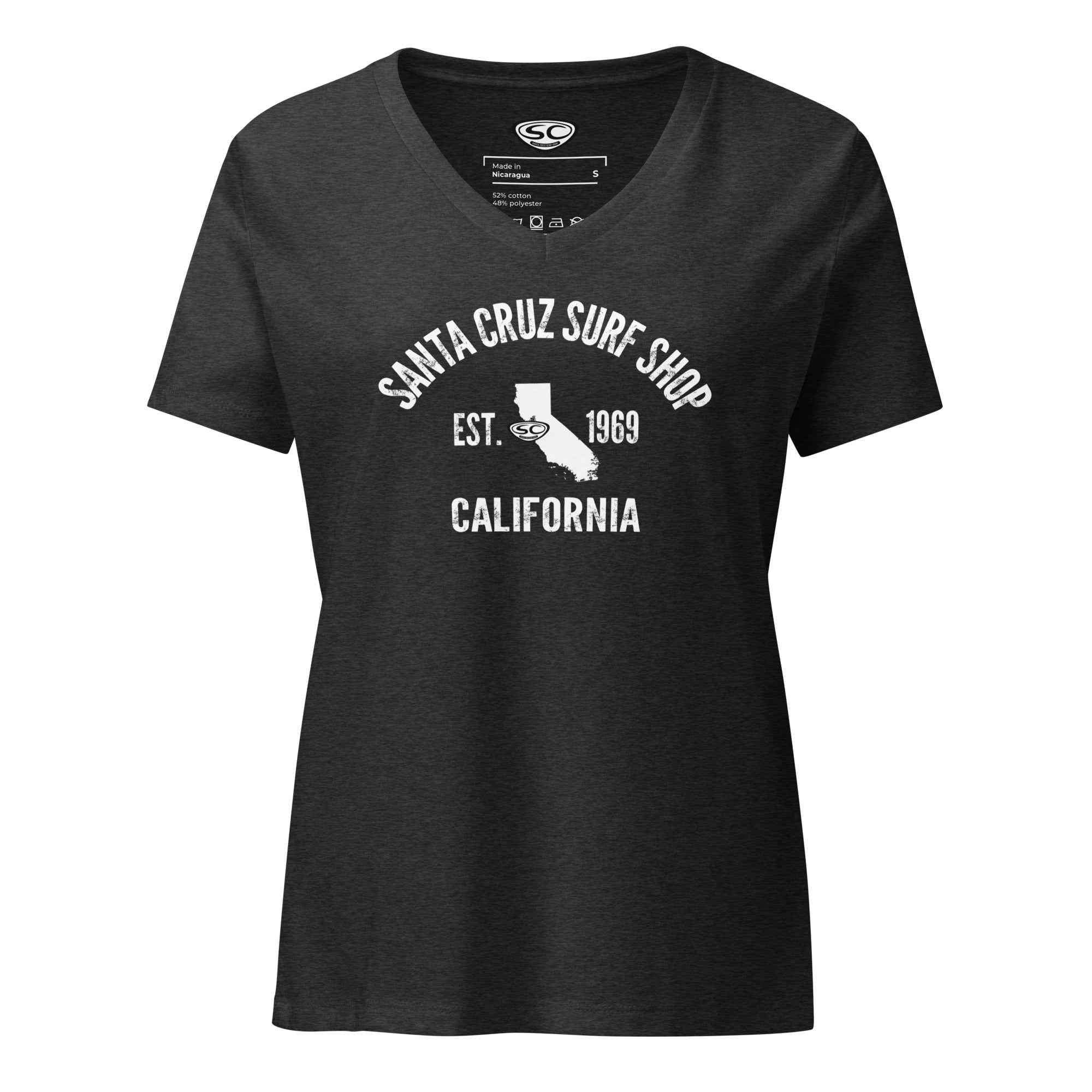 Santa Cruz Surf Shop V-Neck T-Shirt for Women - Stylish & Comfortable Since 1969