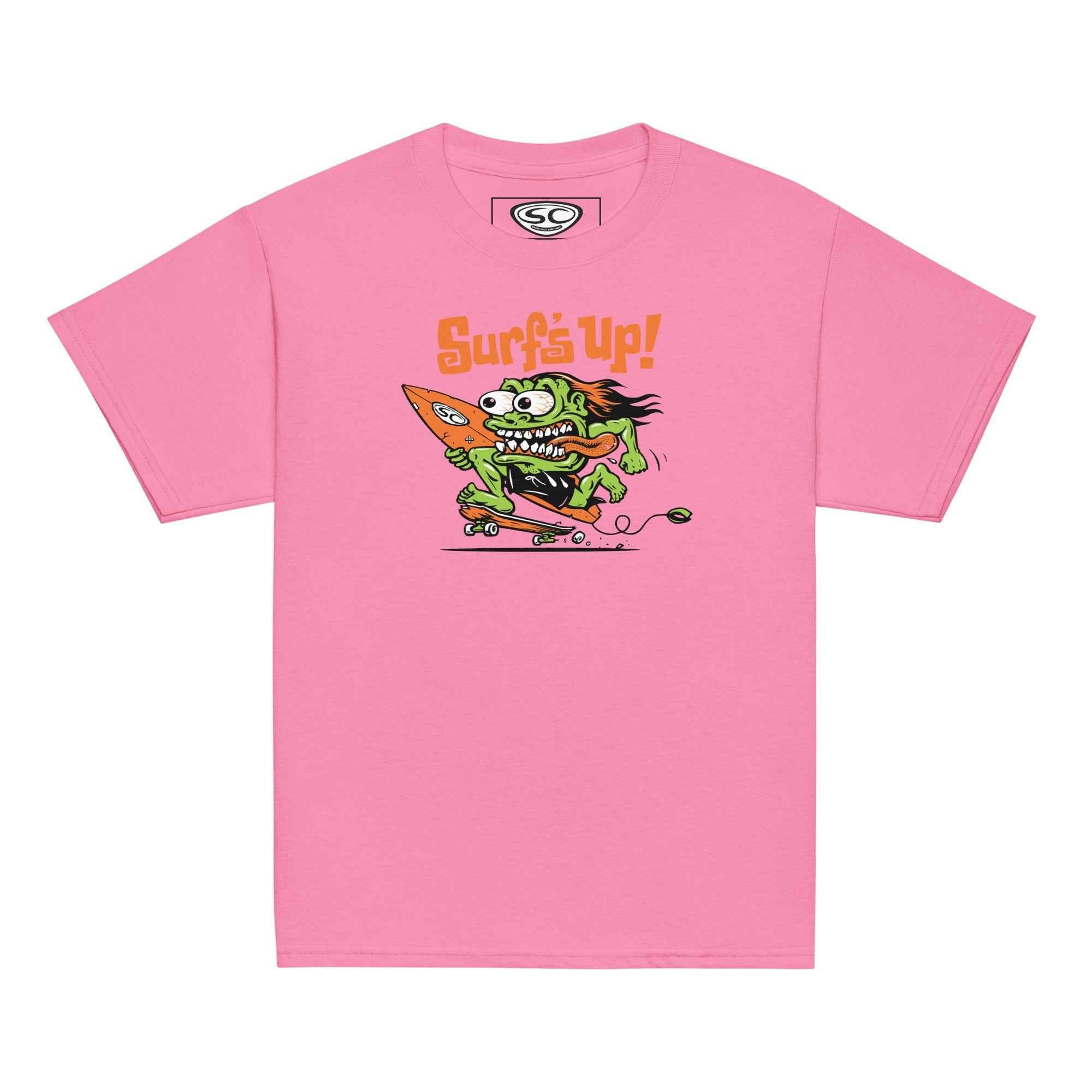 SC Surf Monster Youth Tee - Unisex Classic T-Shirt for Young Surf Enthusiasts
