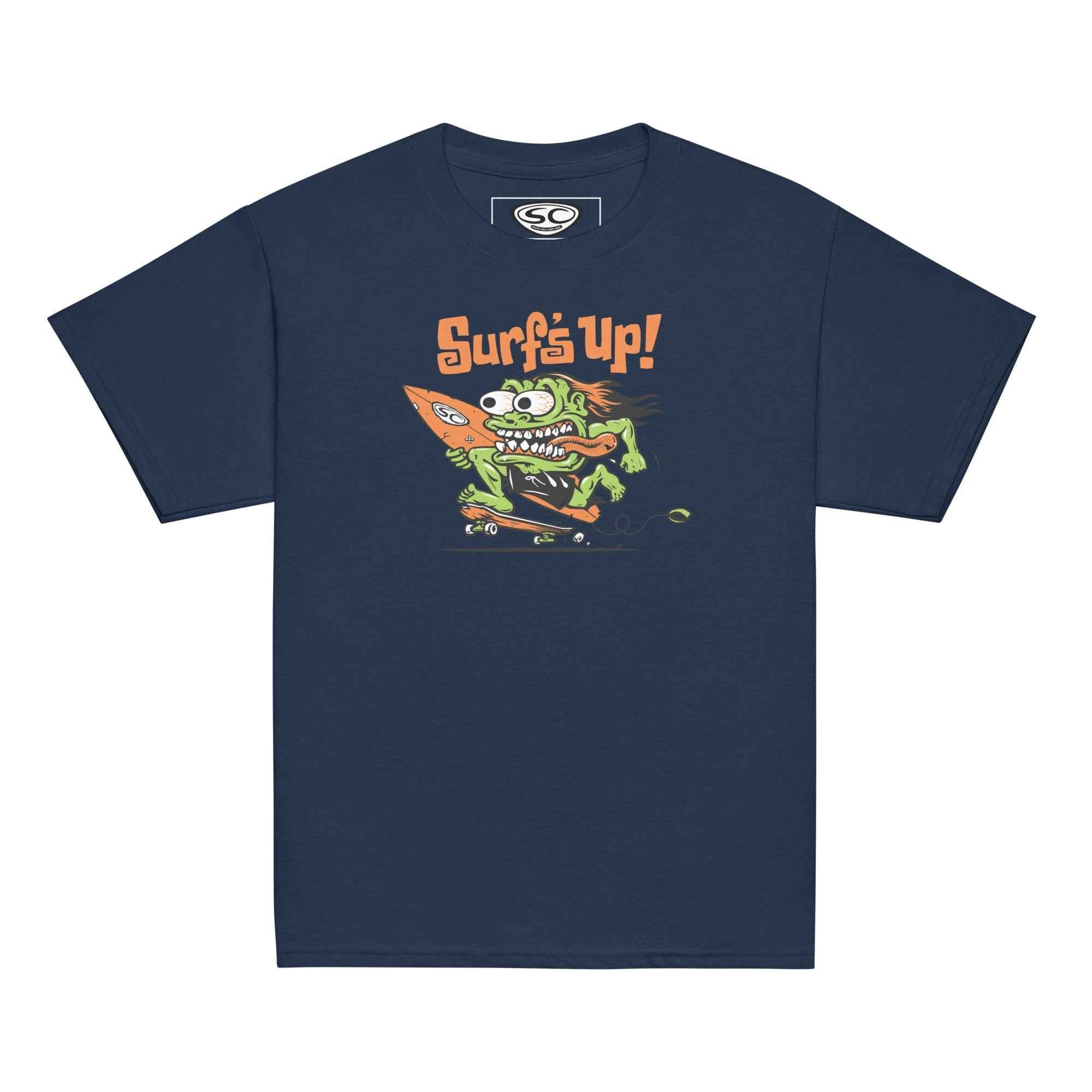 SC Surf Monster Youth Tee - Unisex Classic T-Shirt for Young Surf Enthusiasts