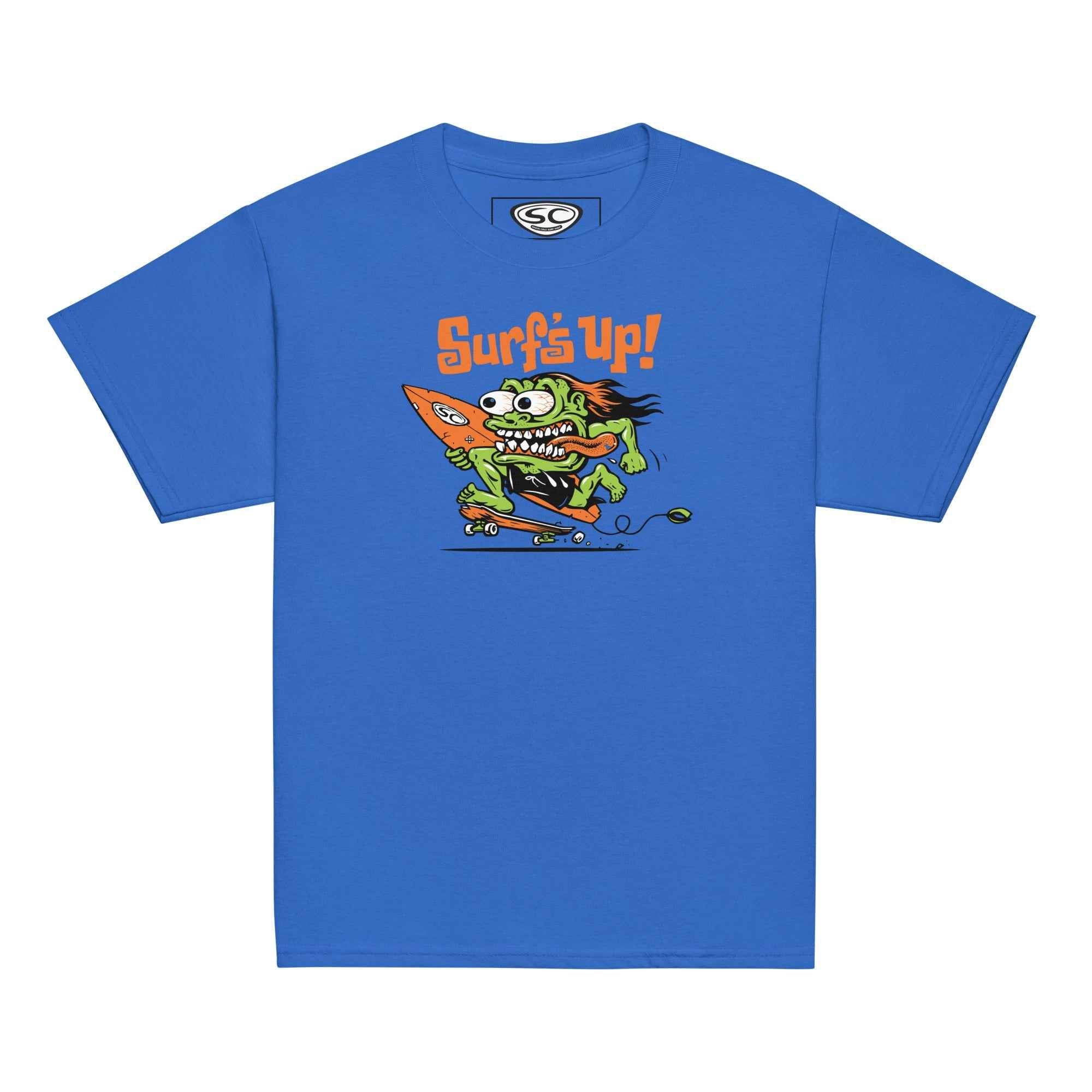 SC Surf Monster Youth Tee - Unisex Classic T-Shirt for Young Surf Enthusiasts