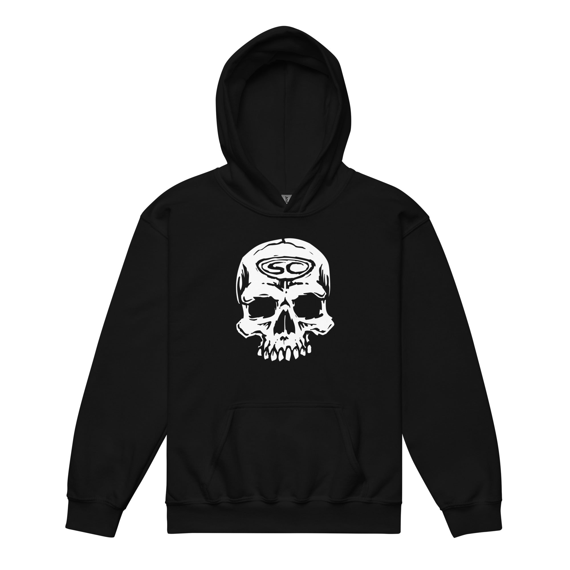 SC Skull Youth Hoodie - Trendy Heavy Blend Sweatshirt for Kids