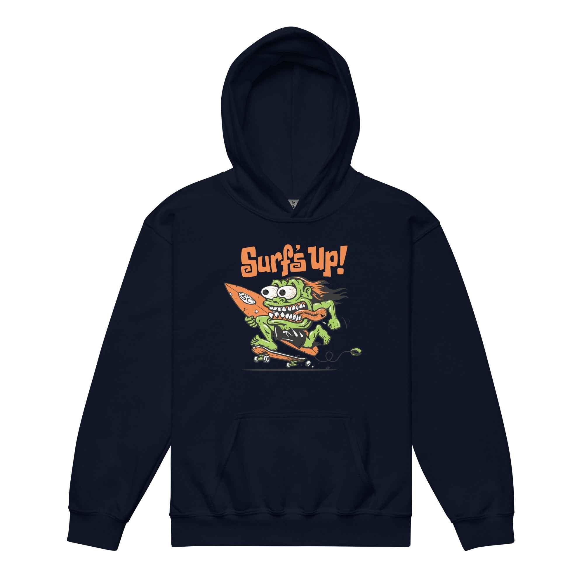 Surf Monster Youth Hoodie - Heavy Blend Comfort for Young Surfers